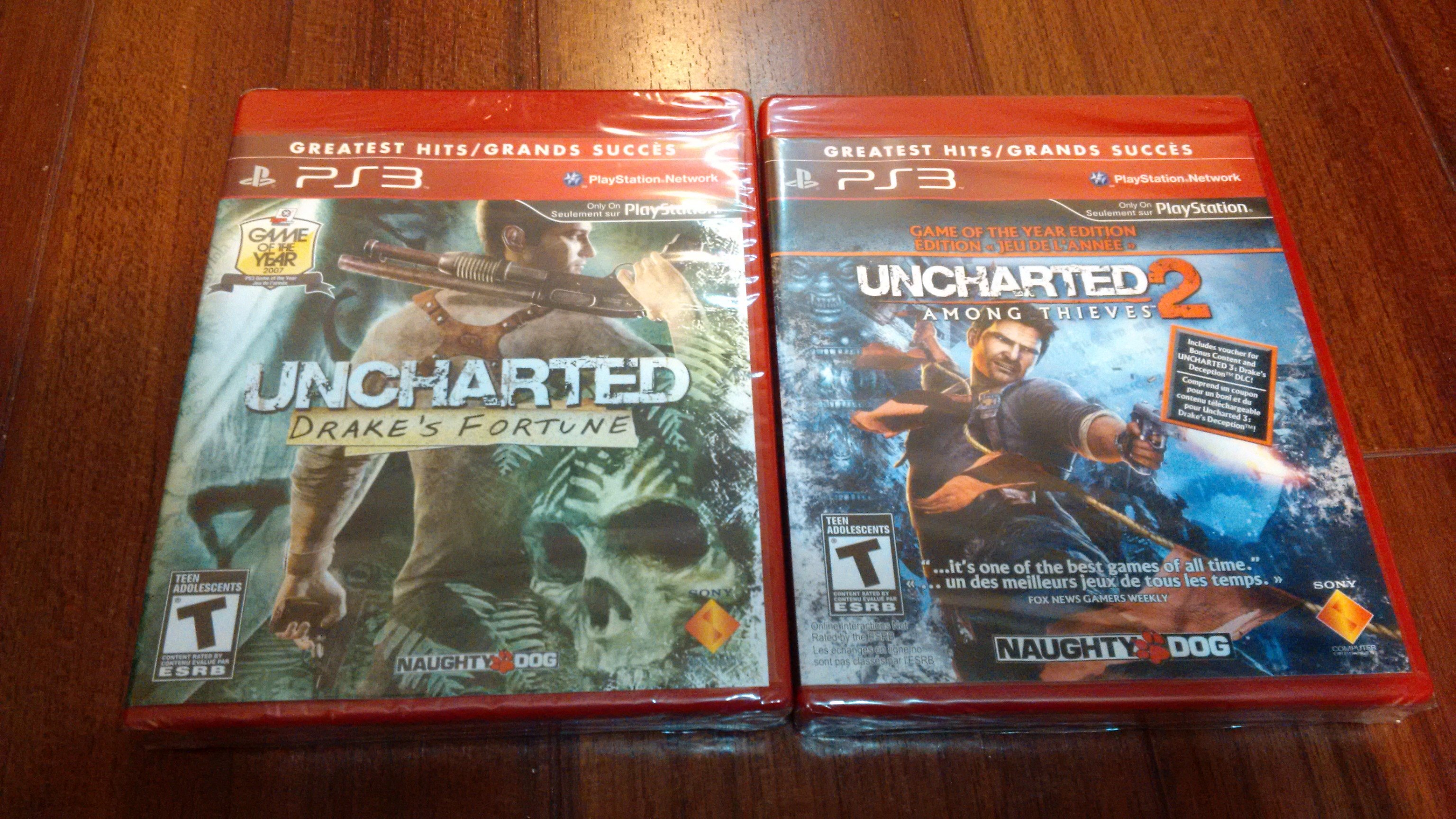 Uncharted 1 & 2 sealed PS3 Games