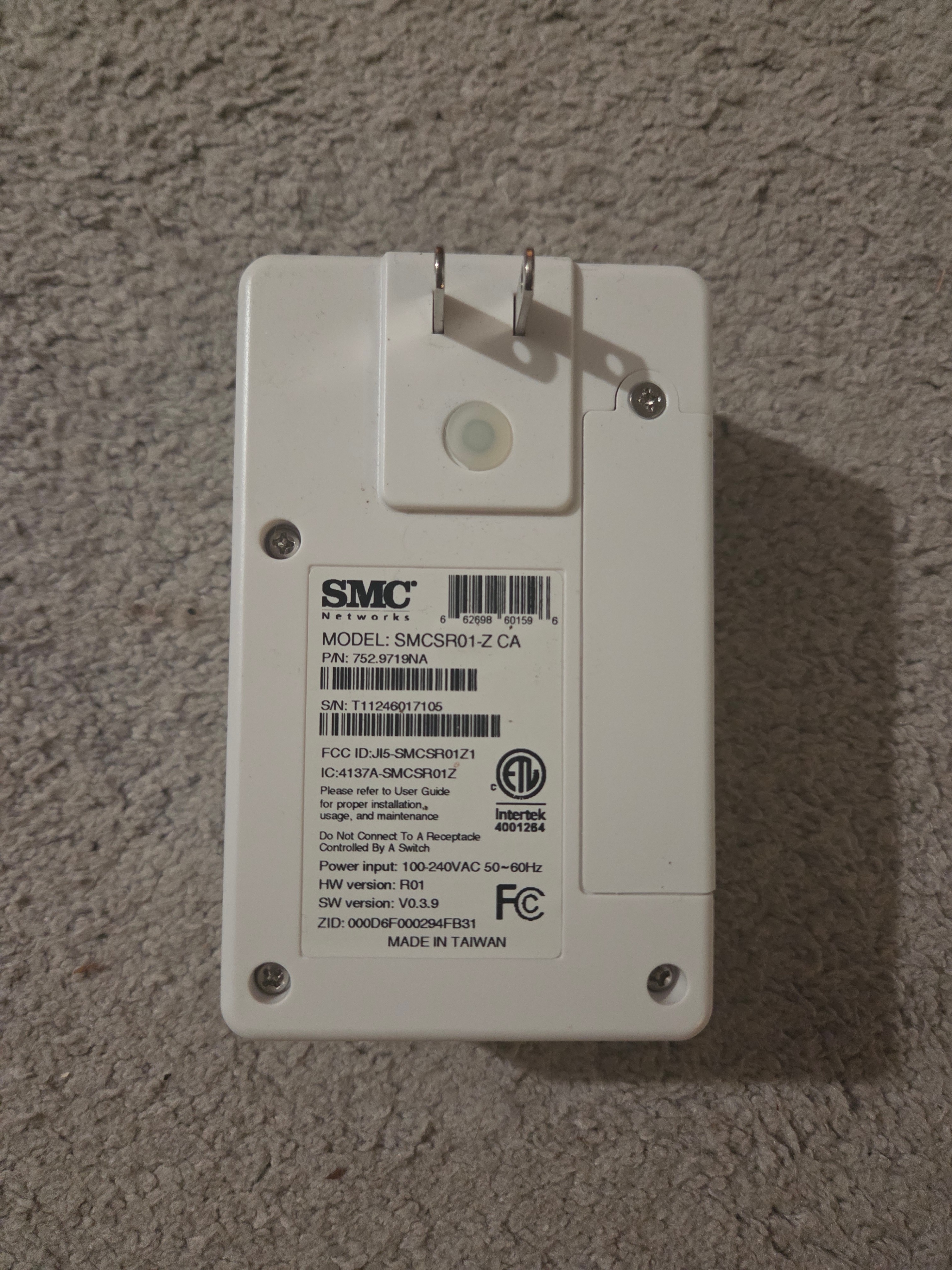 SMC ZigBee Range Extender & Siren (SMCSR01-Z CA) - For Home Asst - photo 2