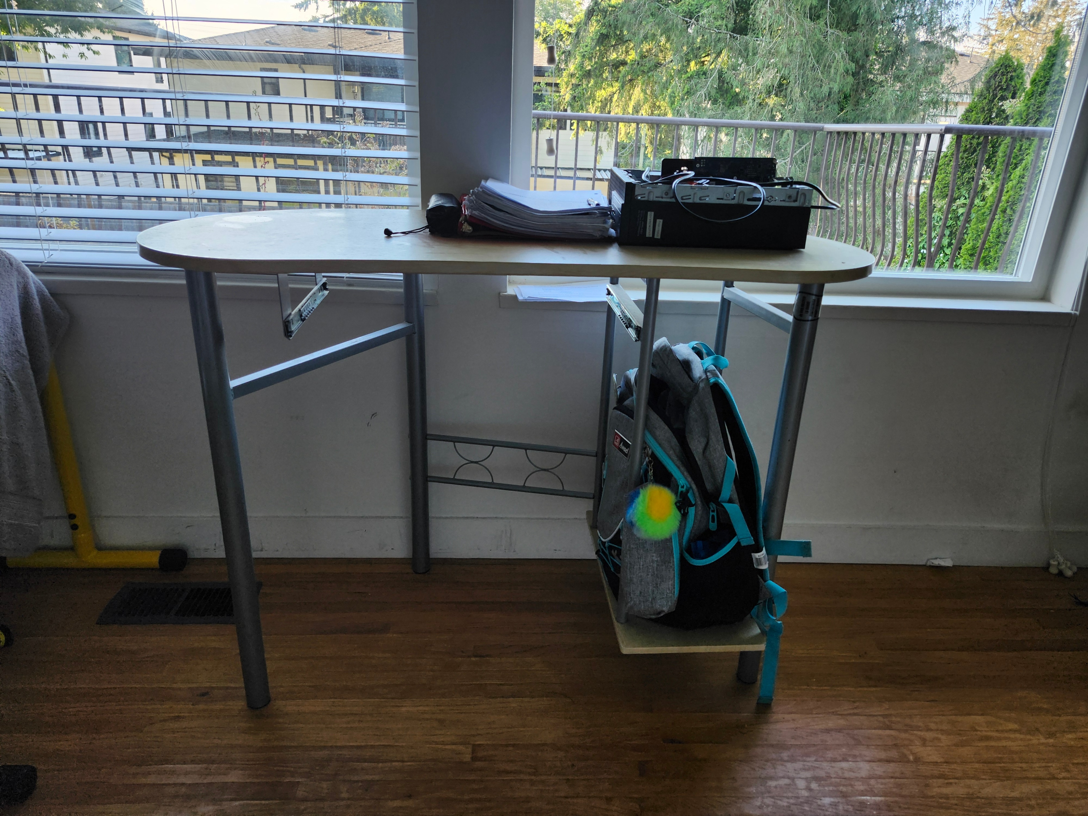 White Curved Desk - Moving Sale