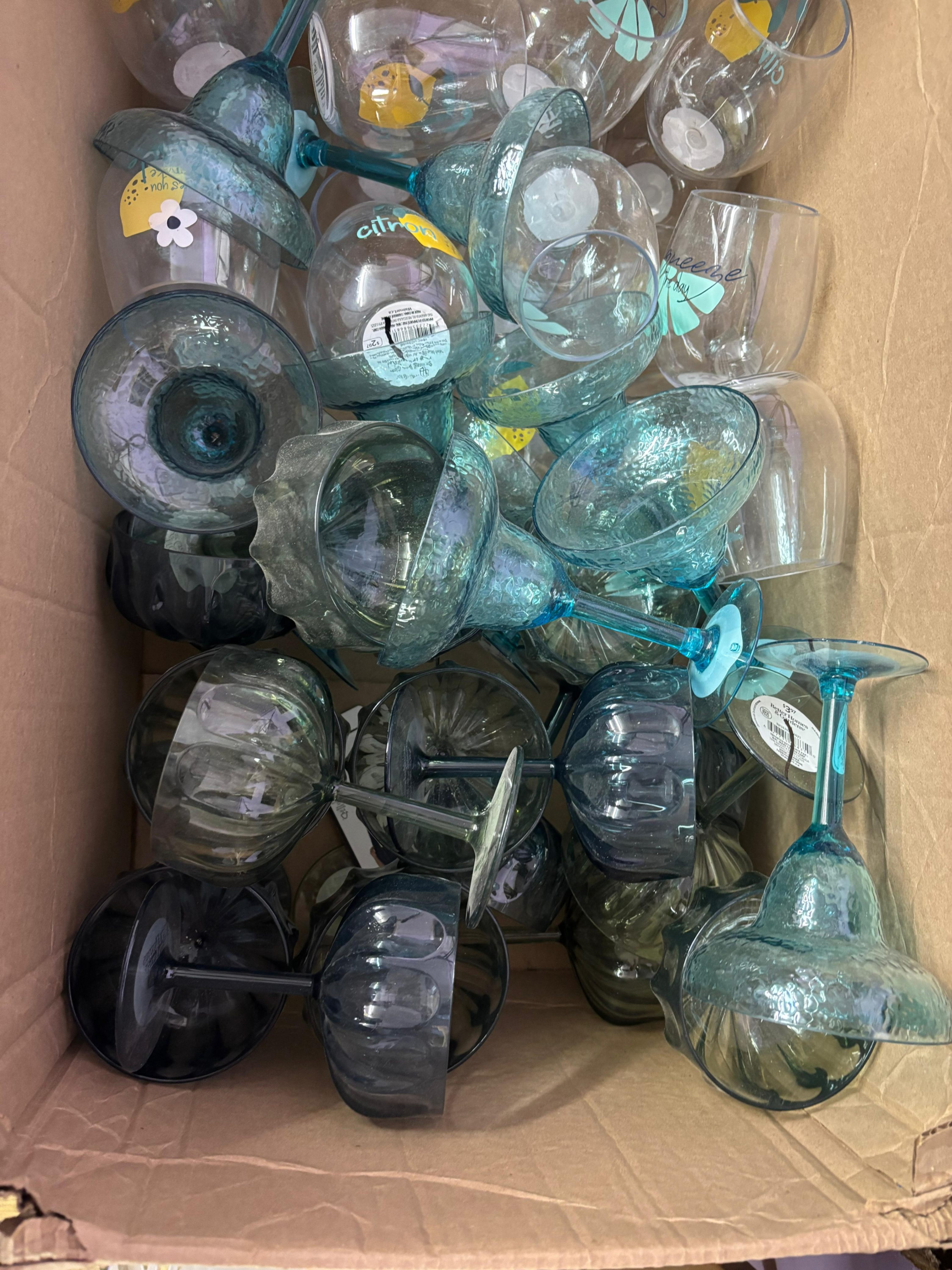 Plastic Cocktail & Party Glasses - 2 for $1 - Mix & Match