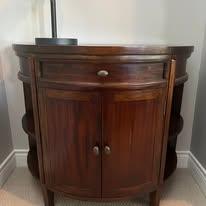 Semicircular Wood Cabinet / Console