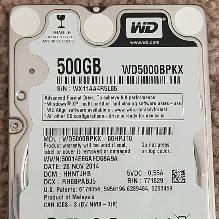 Western Digital 500GB 7200RPM 2.5-inch Internal Hard Drive - photo 4