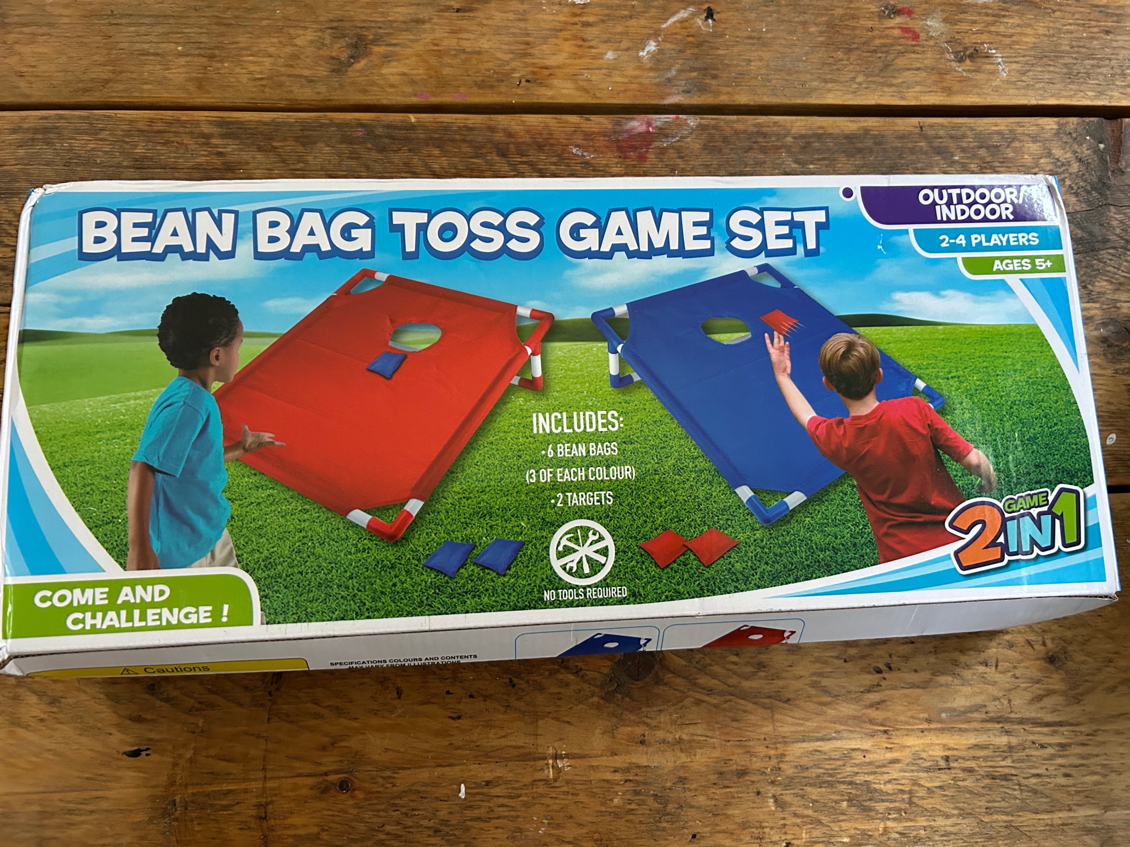 Bean Bag Toss Game w/ 2 Targets, 6 Bean Bags
