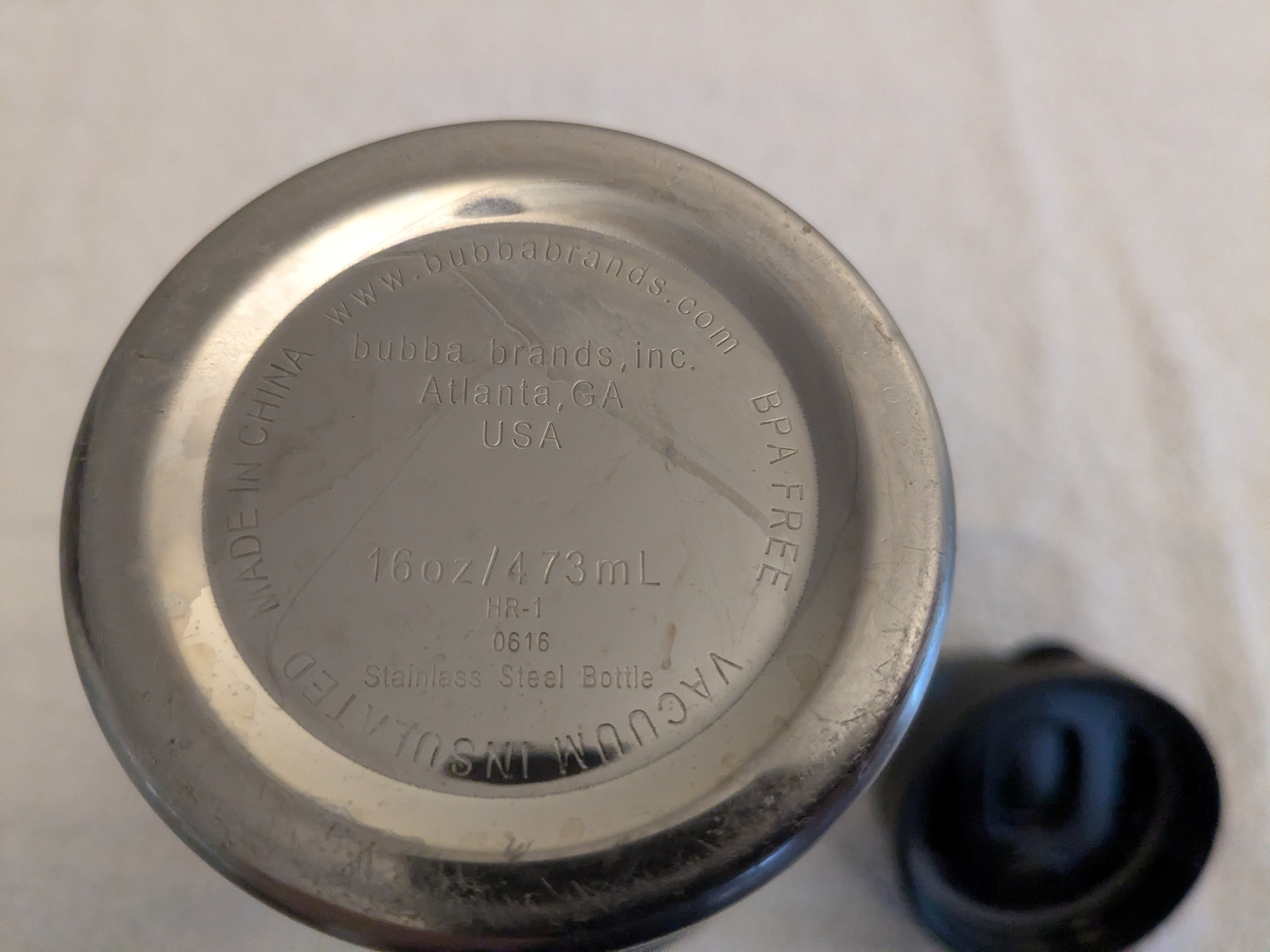Bubba Water 473 ml Stainlass Steel Bottle BPA free - photo 4