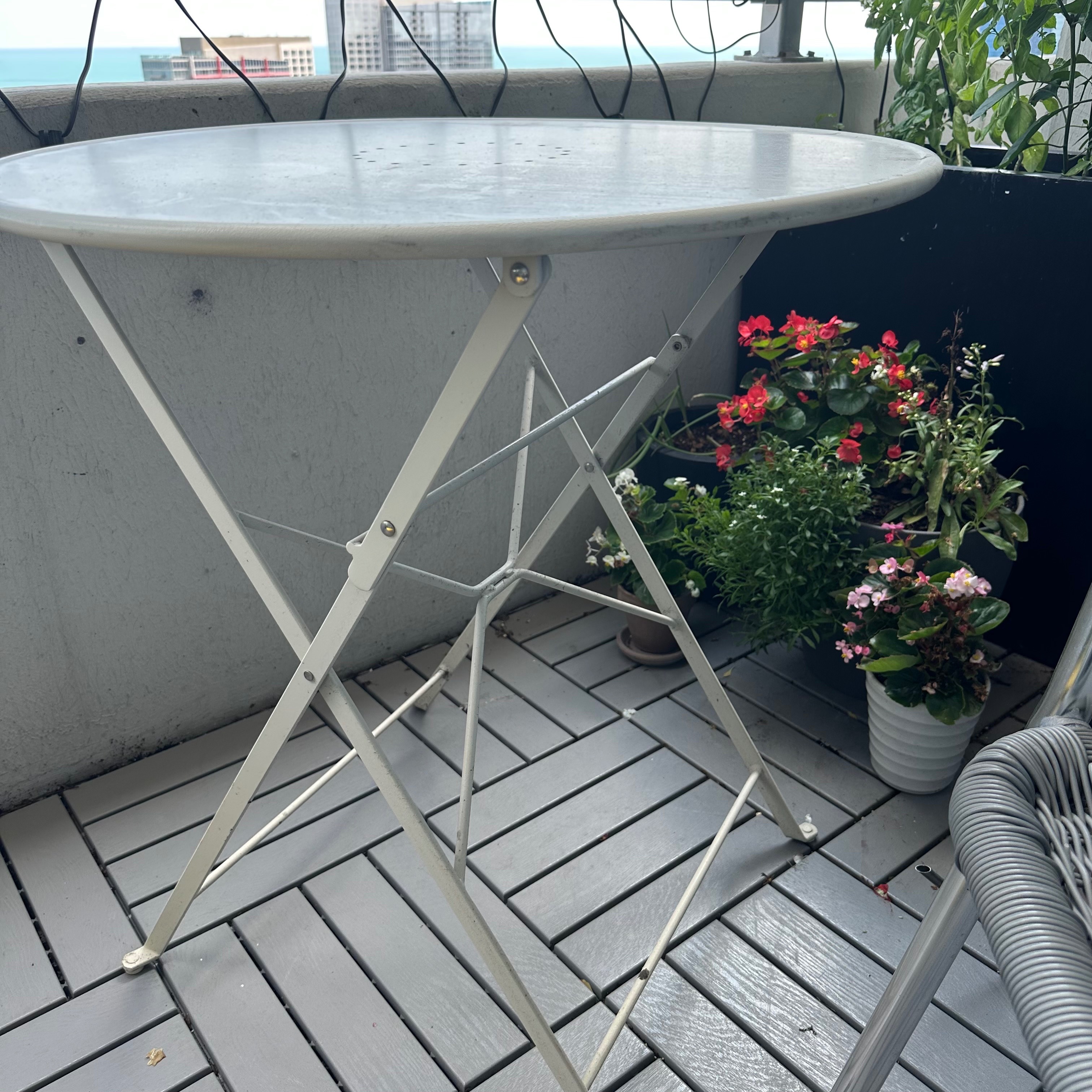 Metal Folding Outdoor Dinning Table