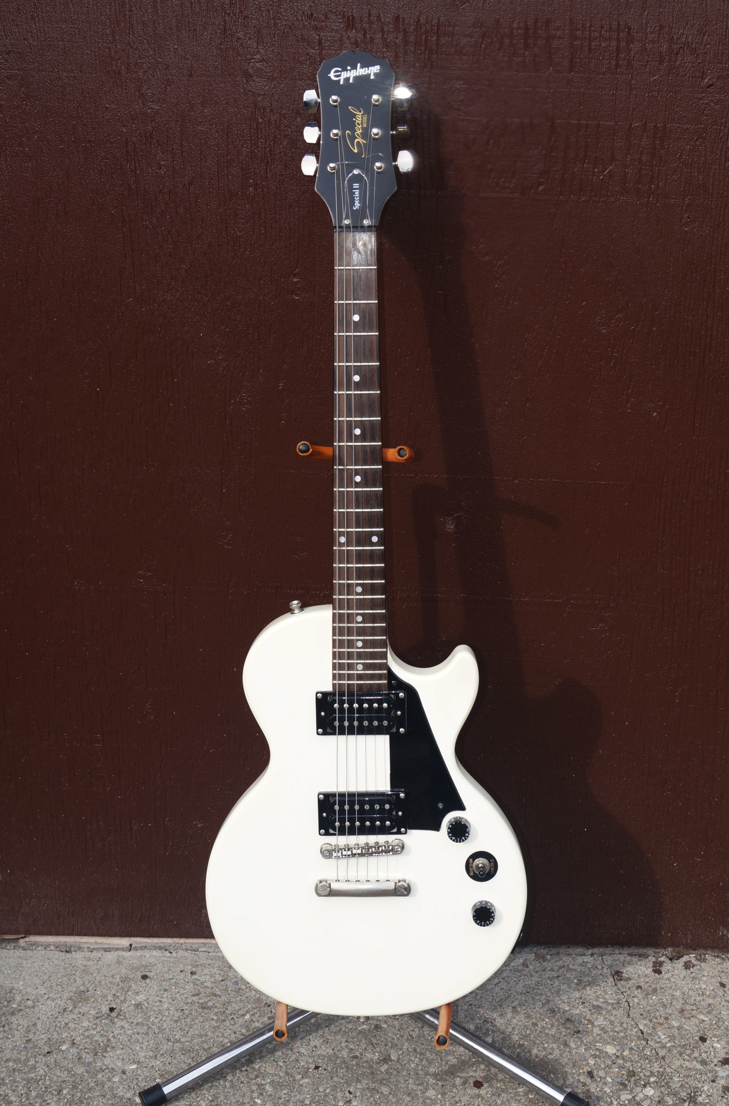 Epiphone Les Paul Special II (Alpine White) with hard shell case - photo 3