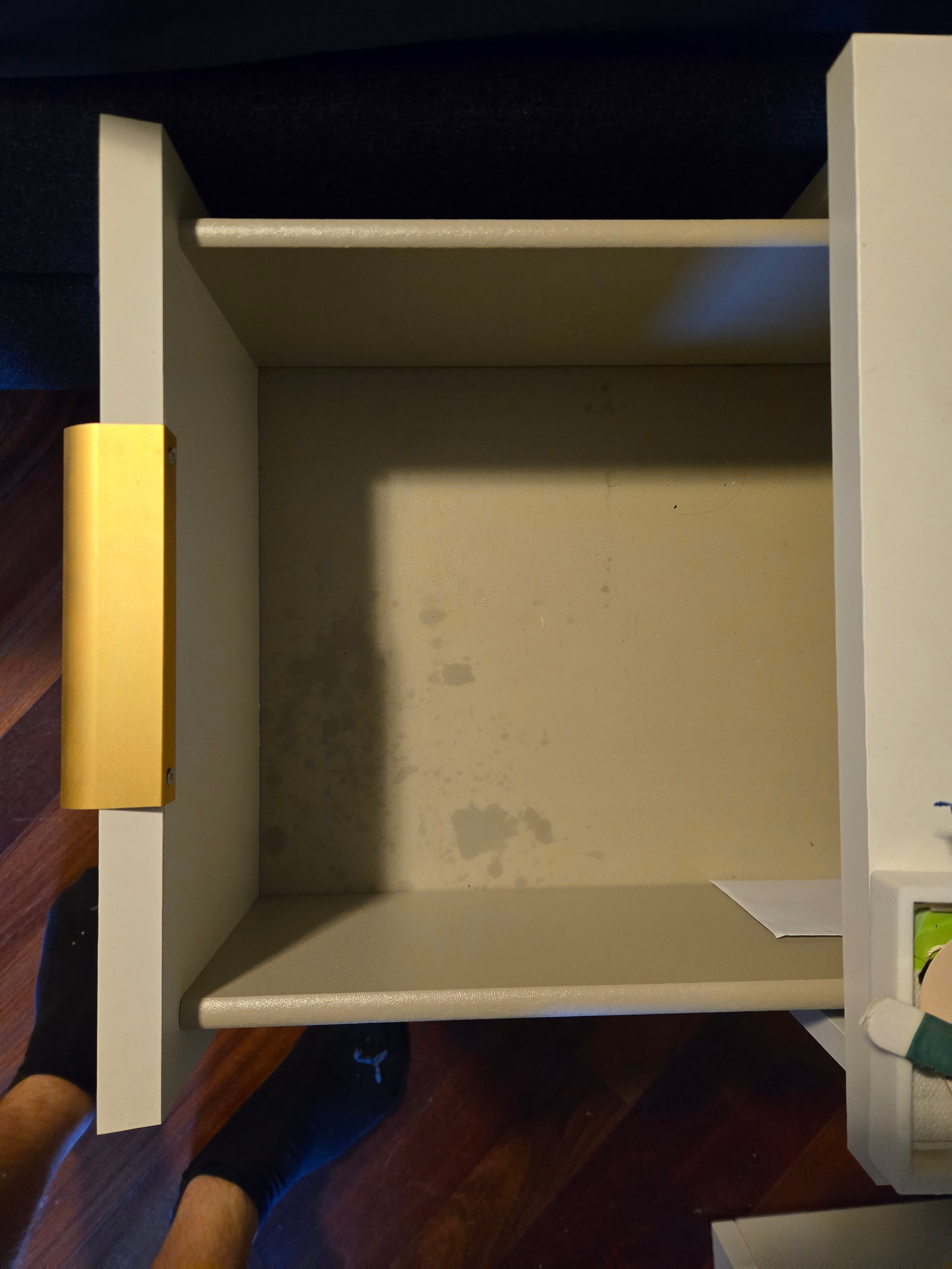 IKEA MALM Nightstands, Set of 2 (Custom Gold Pulls) - photo 5