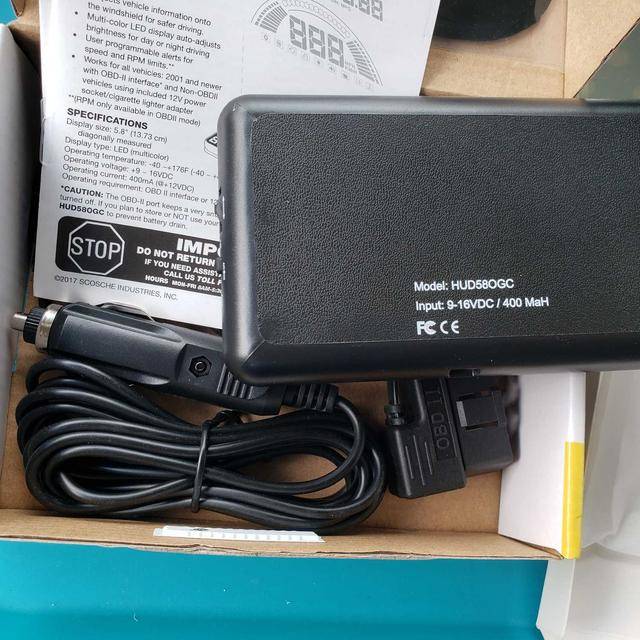 Scosche HUD580GC OBD Heads Up Display (OBDII) - photo 3