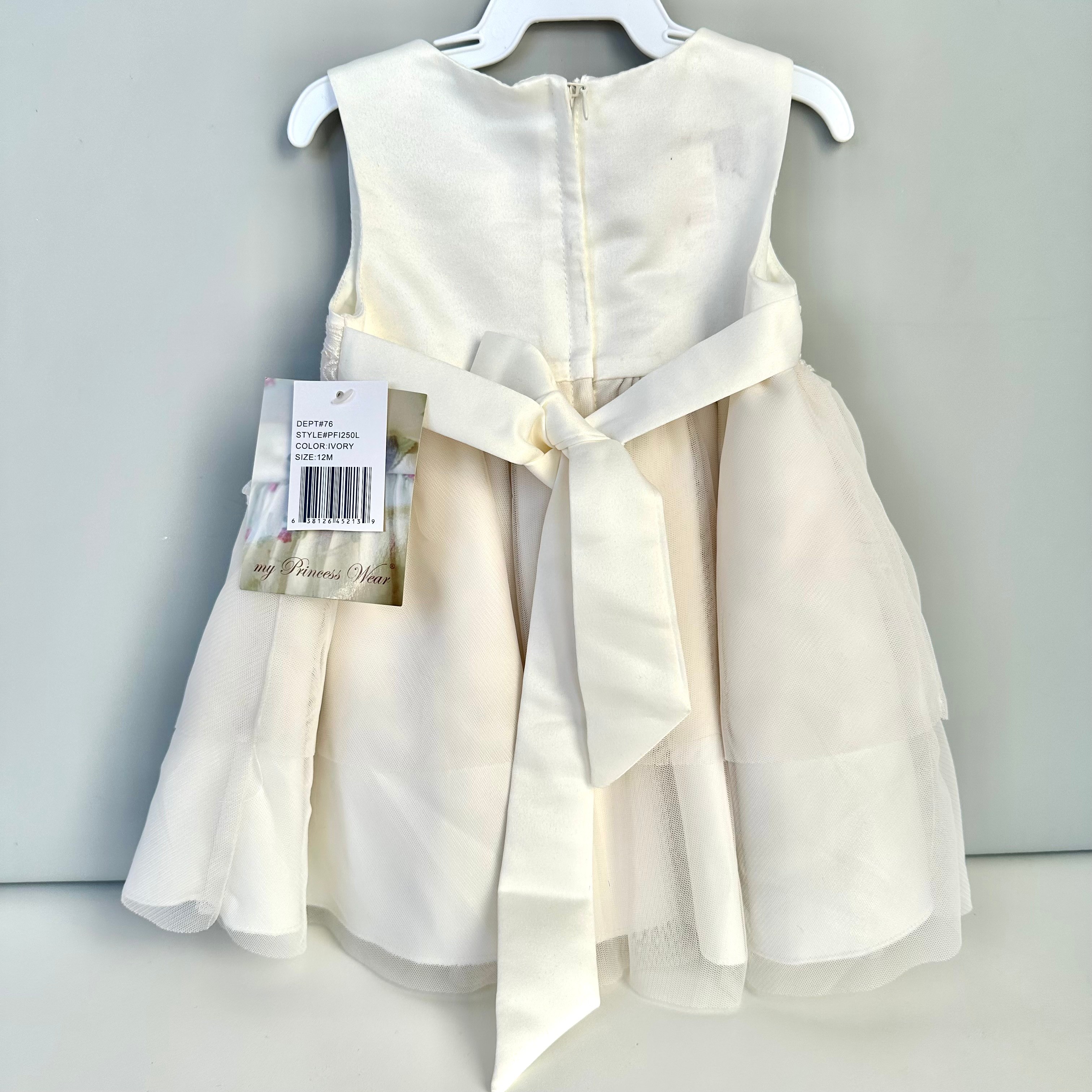 Baby Girl White Dress - Princess Wear - 12 Months - photo 2