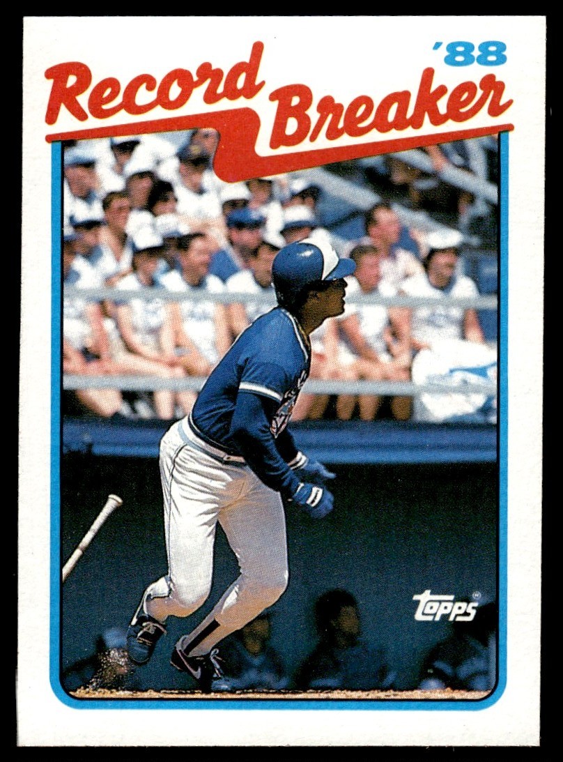 1989 Topps Record Breaker George Bell Baseball Card # 1