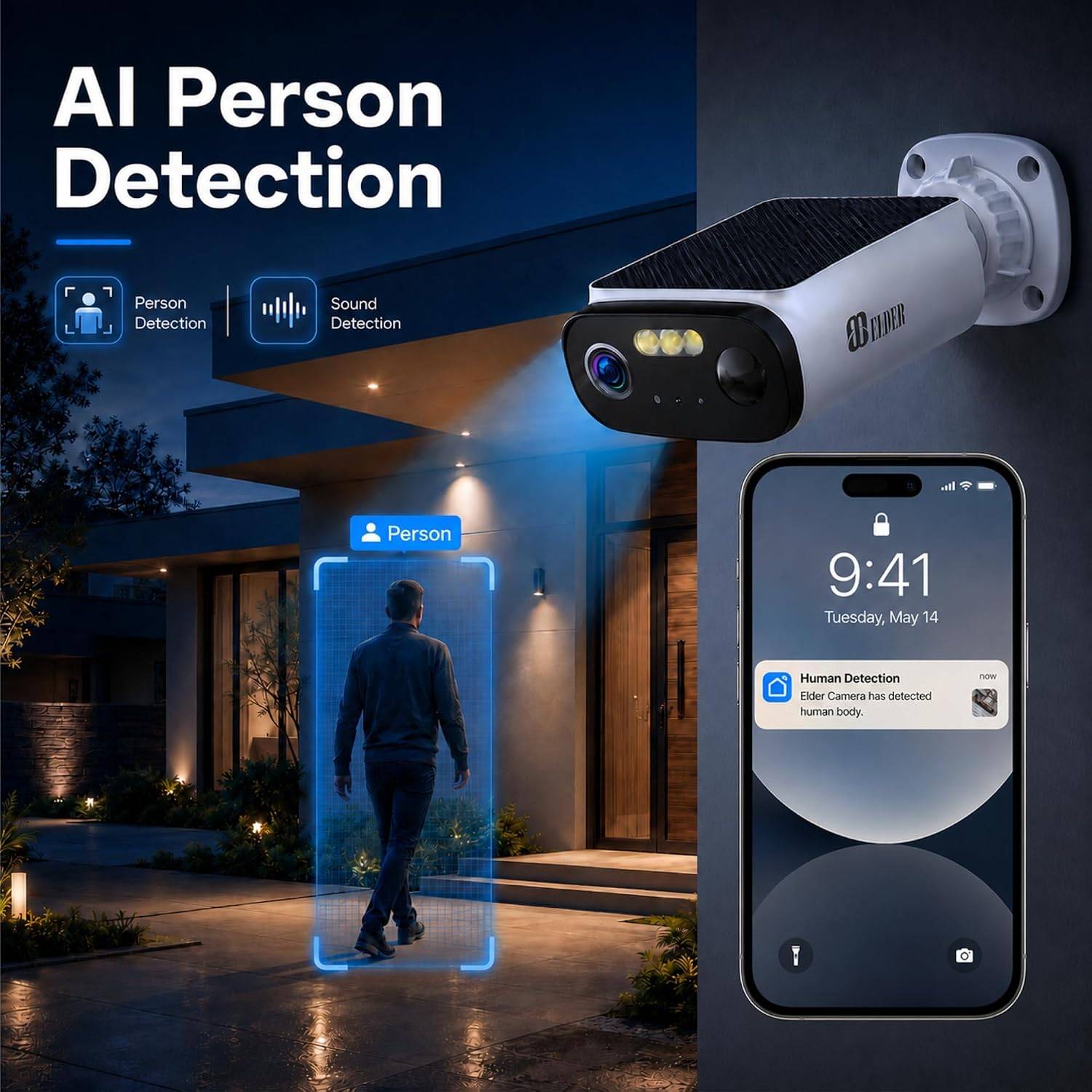 3K Solar Security Camera Wireless - photo 5