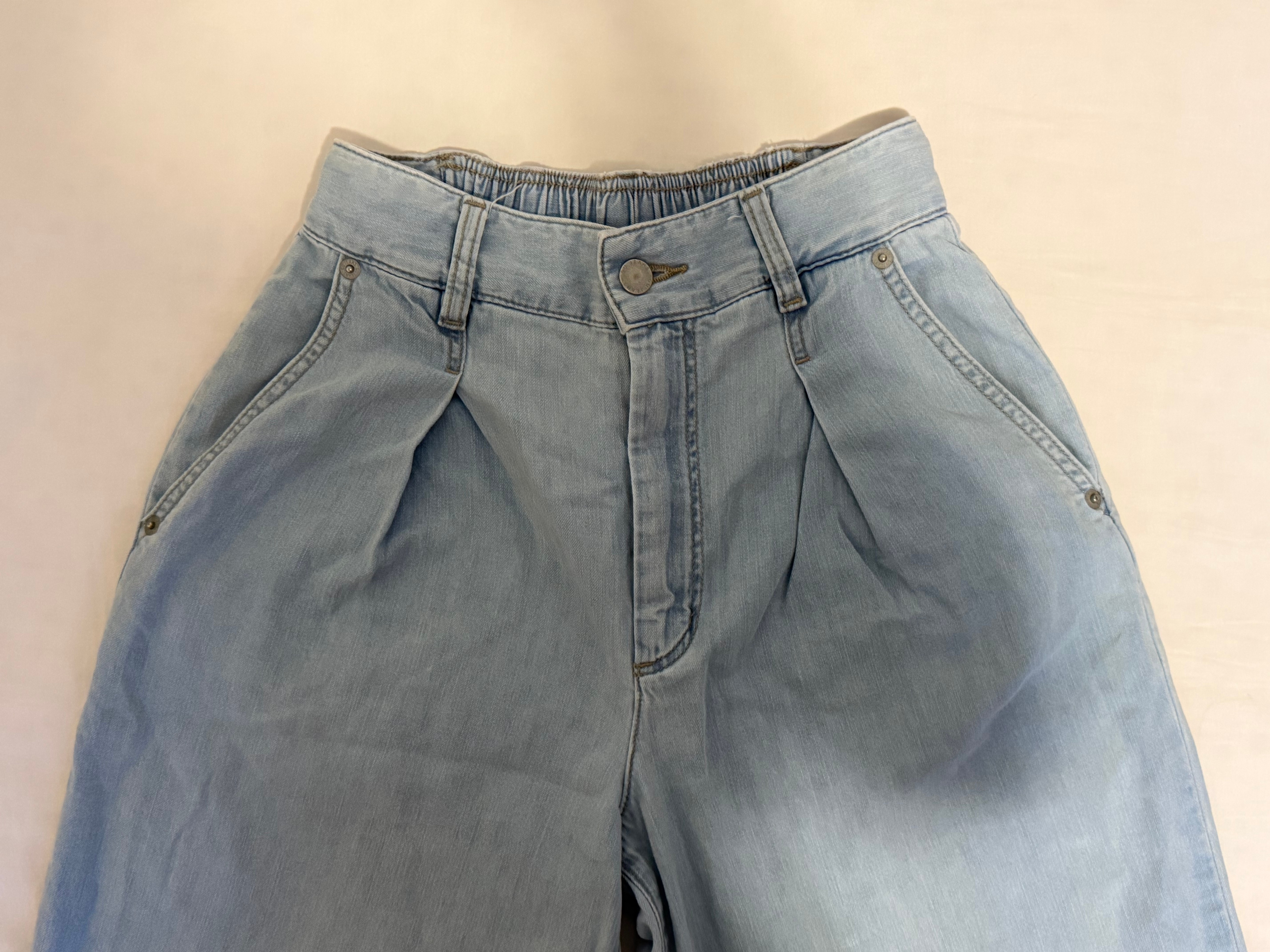GU Women’s Light Wash Wide Leg Jeans – Size S - photo 4