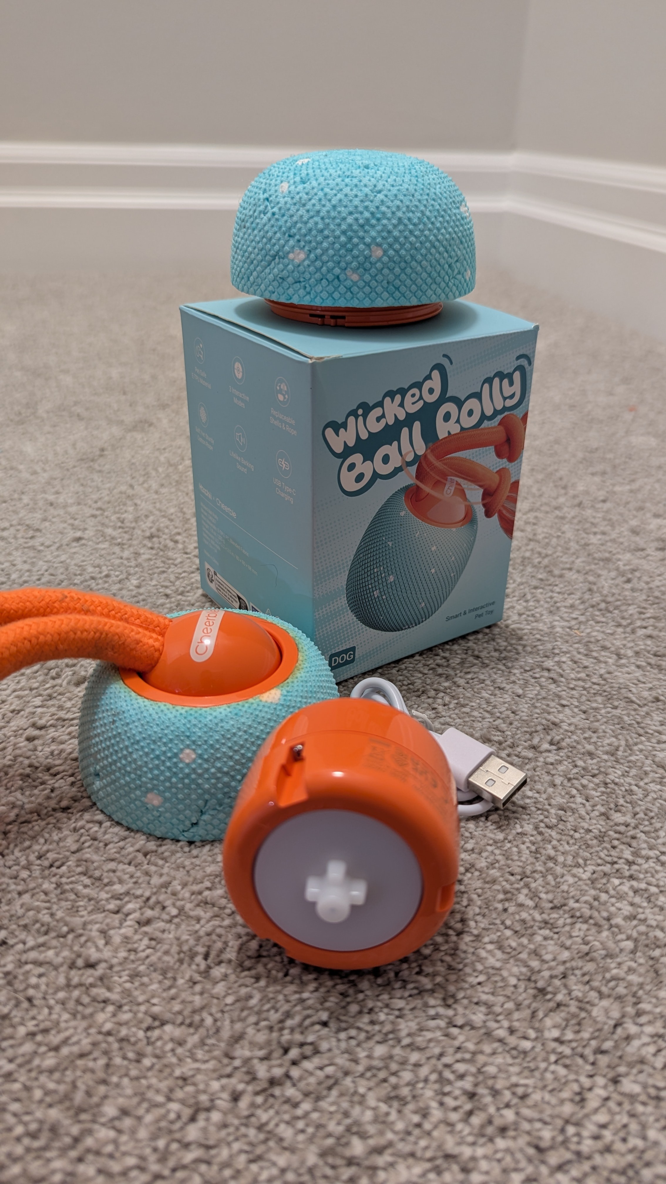 Wicked Ball Rolly® Smart & Interactive Dog Toy - photo 4