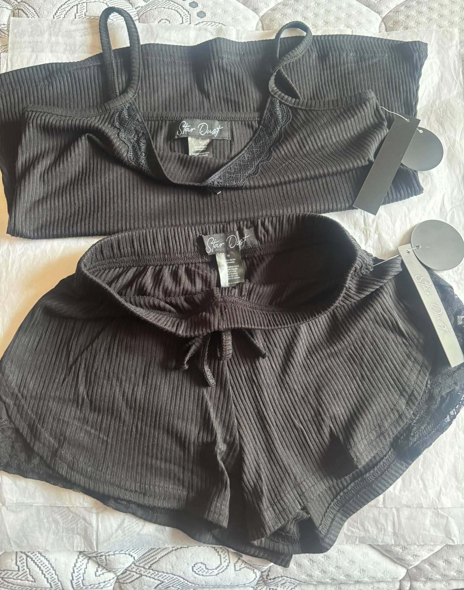 FashionNova-Dream Forever Ribbed Cami PJ Short Set-Medium - photo 4