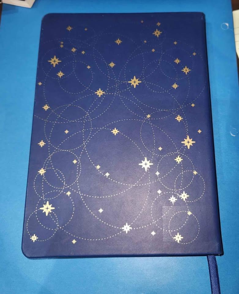 Blue and Gold Celestial Dream Journal