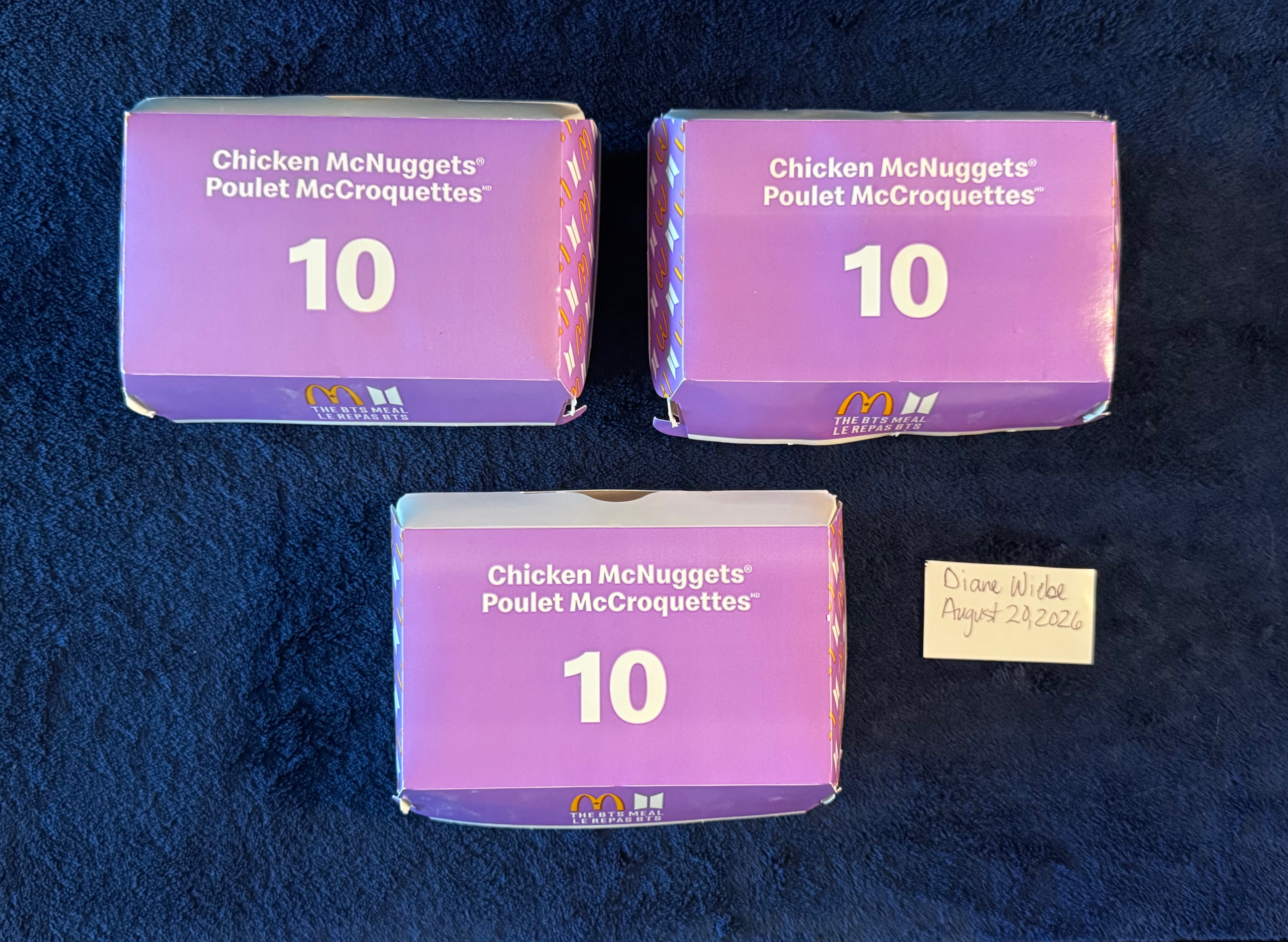 McDonald's K-pop BTS Meal Cup, Nuggets Boxes, & Bags - photo 3
