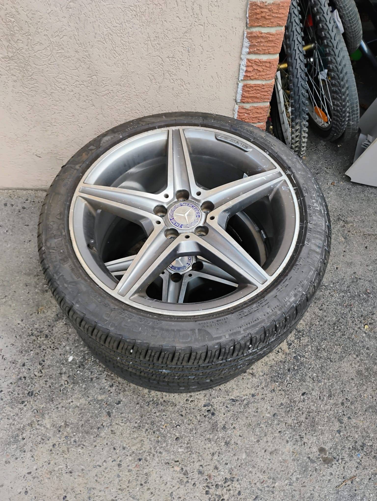 Set of 2 Mercedes 5 Star AMG Aluminum 18" Rims
