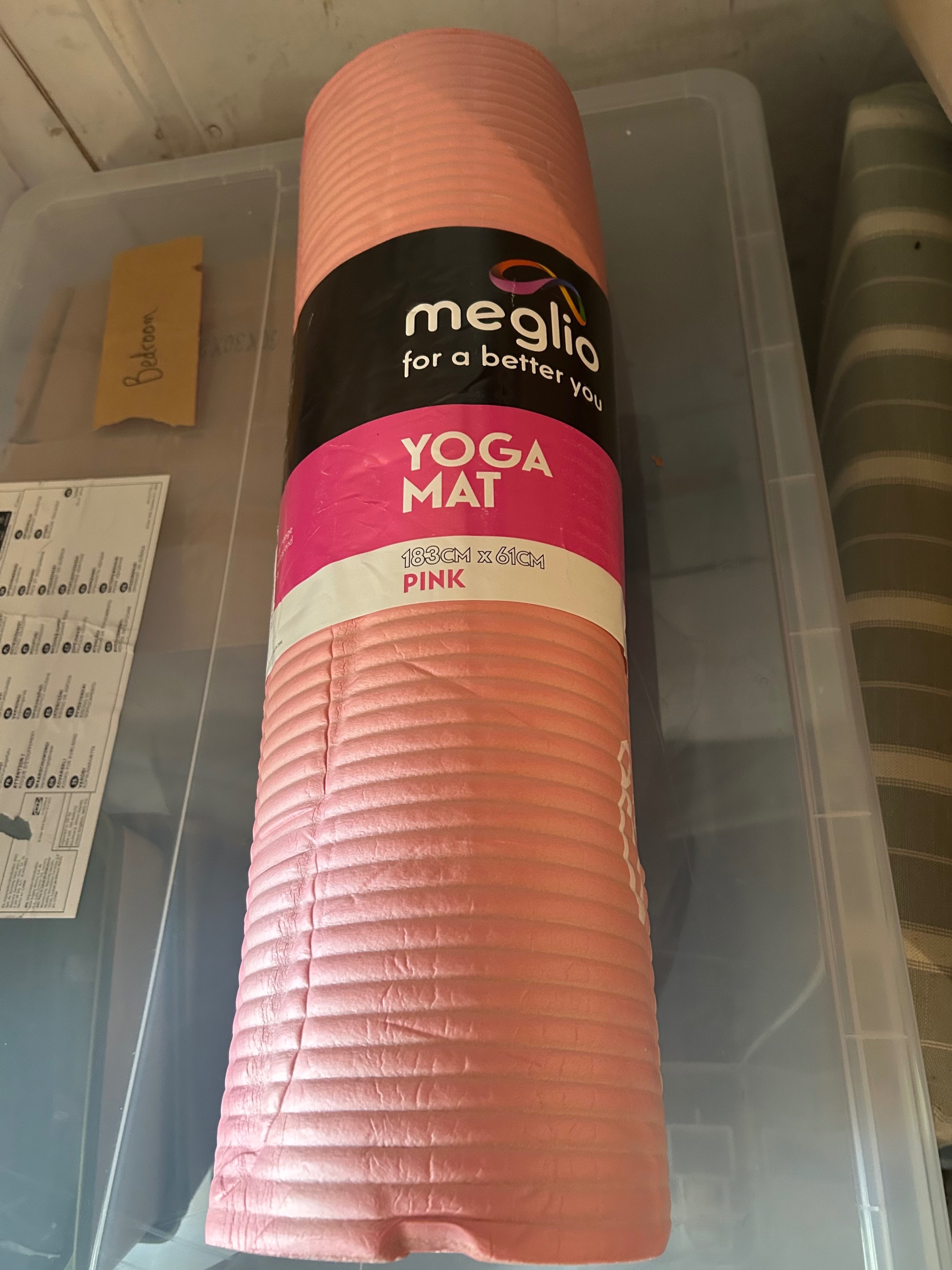 Meglio Pink Foam Yoga/Exercise Mat - 183x61cm