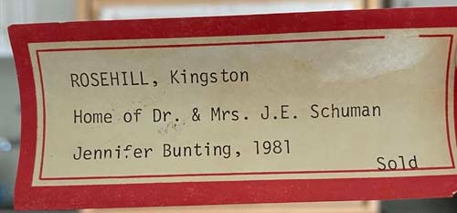 Original 1981 Kingston House Portrait – Jennifer Bunting - photo 3