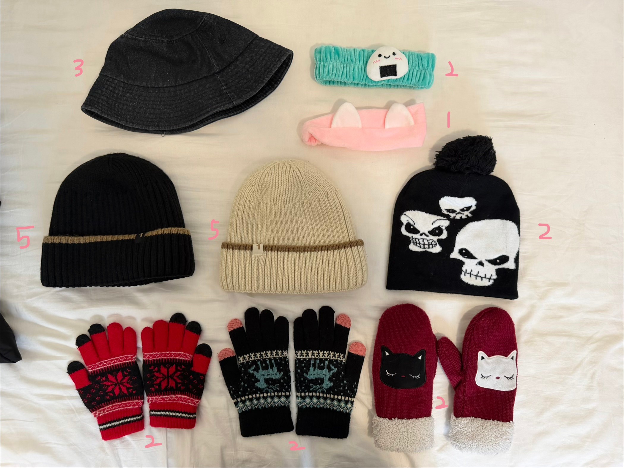 Winter Accessories Bundle – Hats, Gloves, Mittens & Headbands –