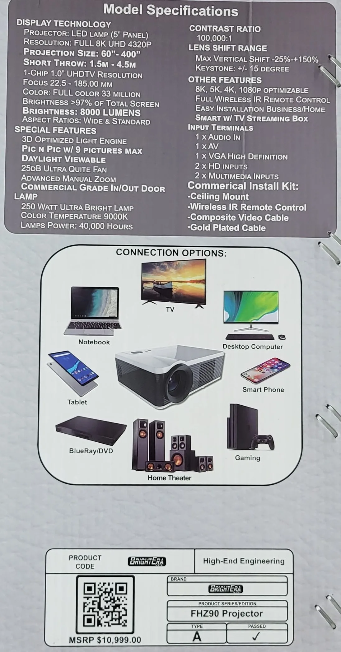 Projector, Electric Screen, Soundbar, all 3 for $500 - photo 3