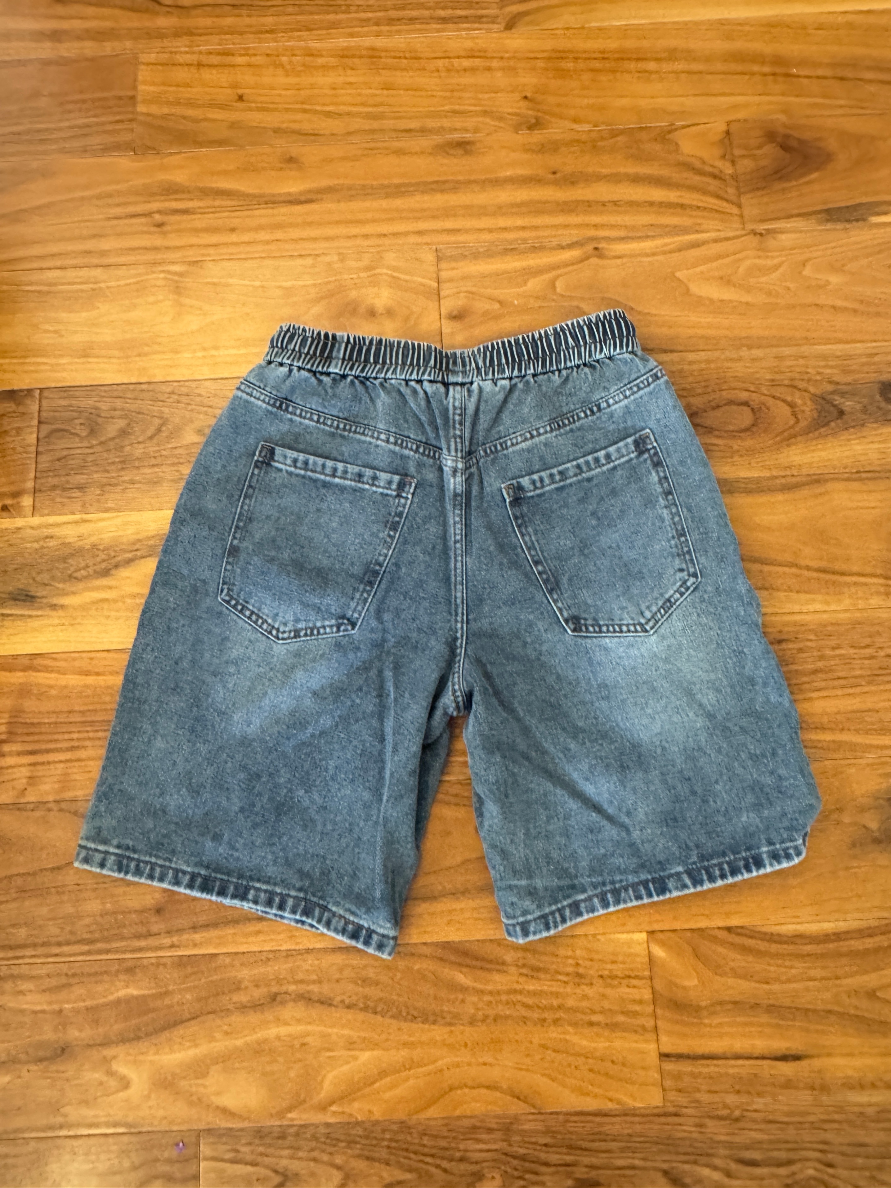 Jorts with Elastic Waistband and Drawstring - photo 2