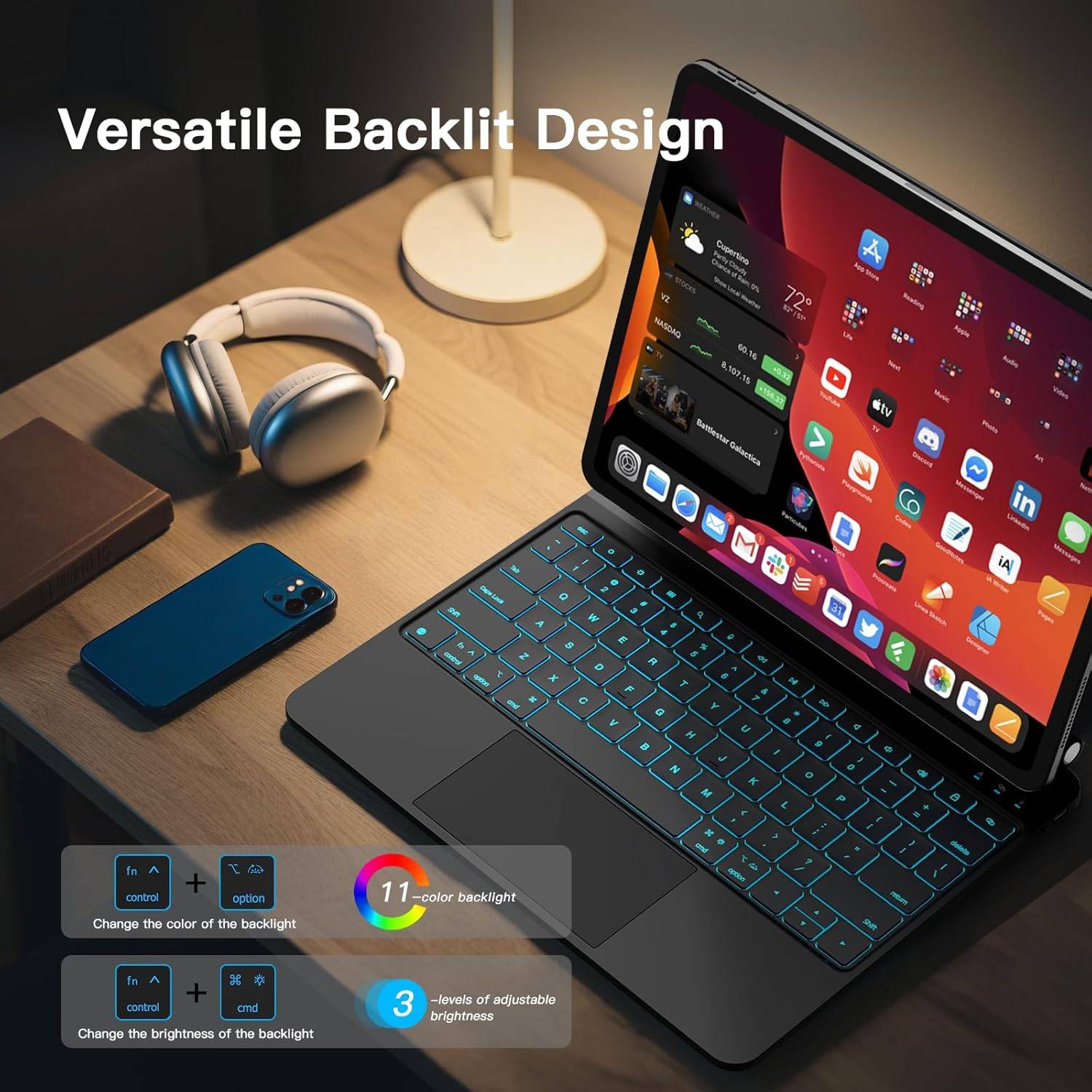 RAYMCRAFT iPad Air 13" / iPad Pro 12.9" Wireless Keyboard Case - photo 5