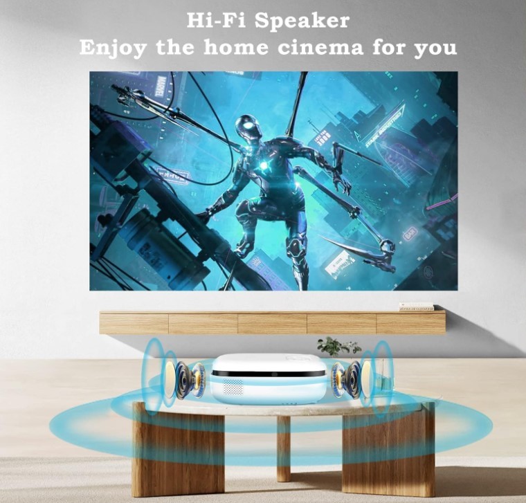 NEW Mini Portable Projector with 9500 Lumens Brightness - photo 4