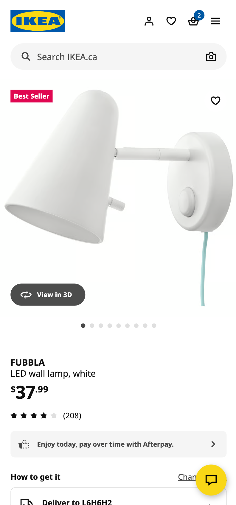 IKEA FUBBLA LED Table Lamp