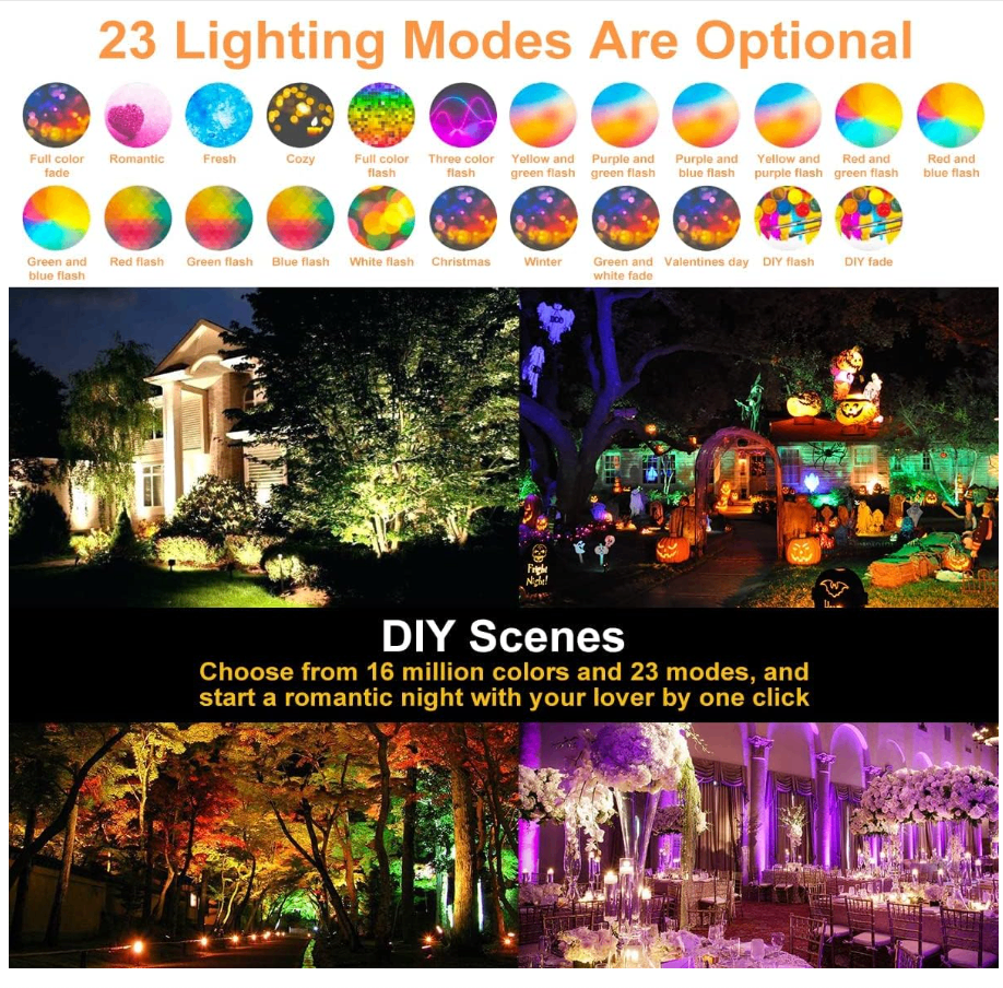 BRAND NEW IN BOX: 2-Pack 30W RGBW Smart Outdoor LED Flood Lights - photo 5
