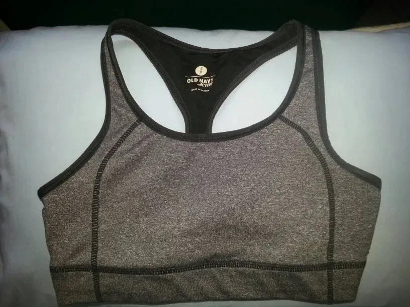 Like New Grey Sports Bra -- Old Navy -- Size Small -- Worn On... - photo 2