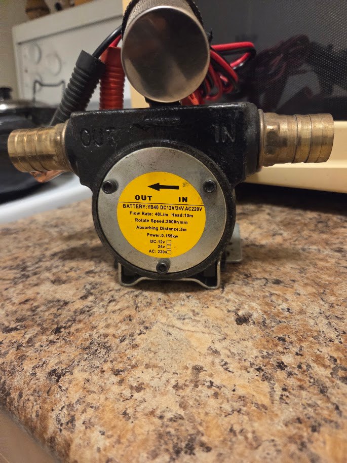 12V DC Fuel Transfer Pump – Like New - photo 2