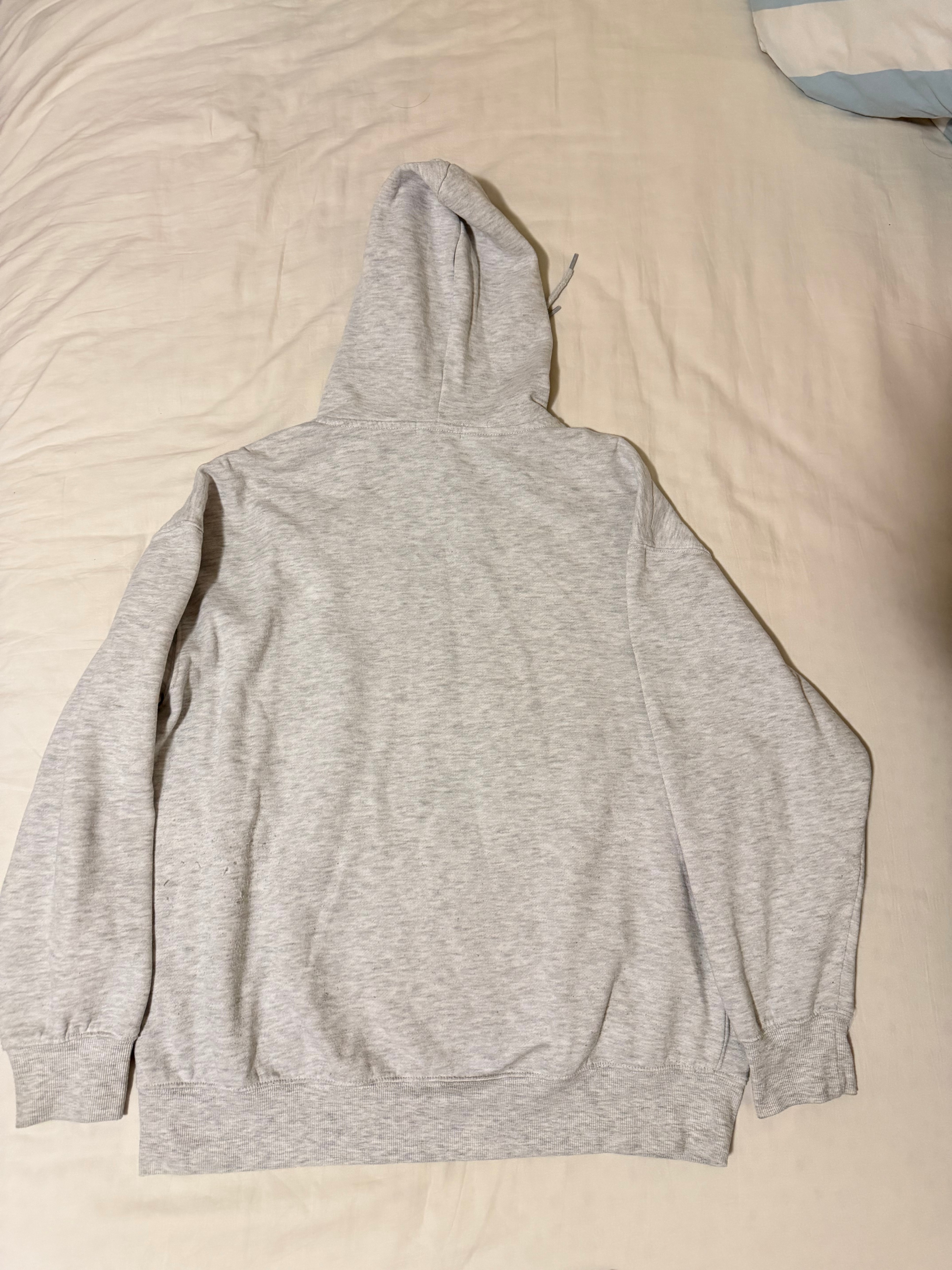 Women/Men Grey Full-Zip oversized  Hoodie – Size L / XL - photo 2
