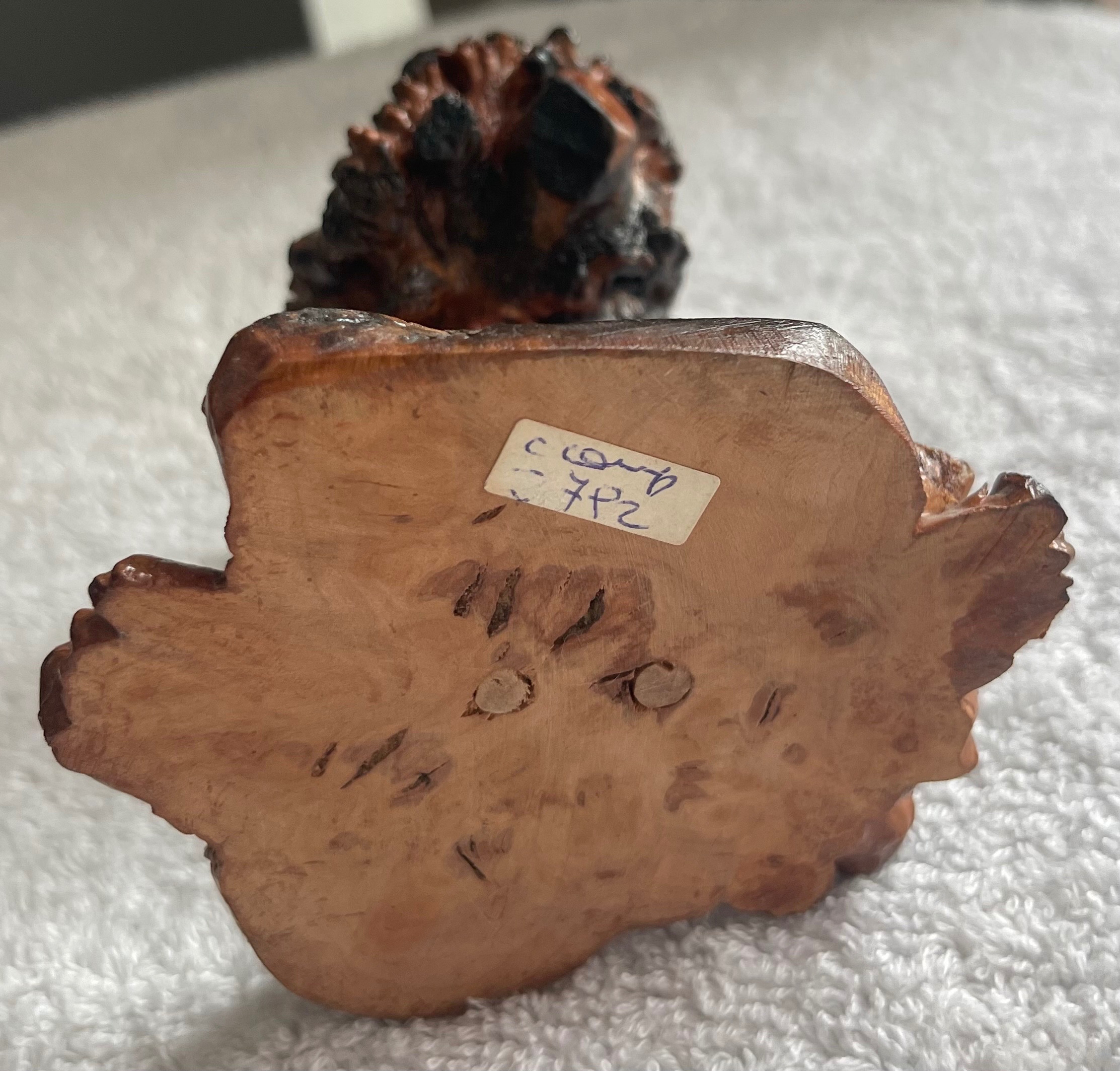 Vintage Hand-Carved Burl Wood Ostrich / Emu Figurine - photo 5