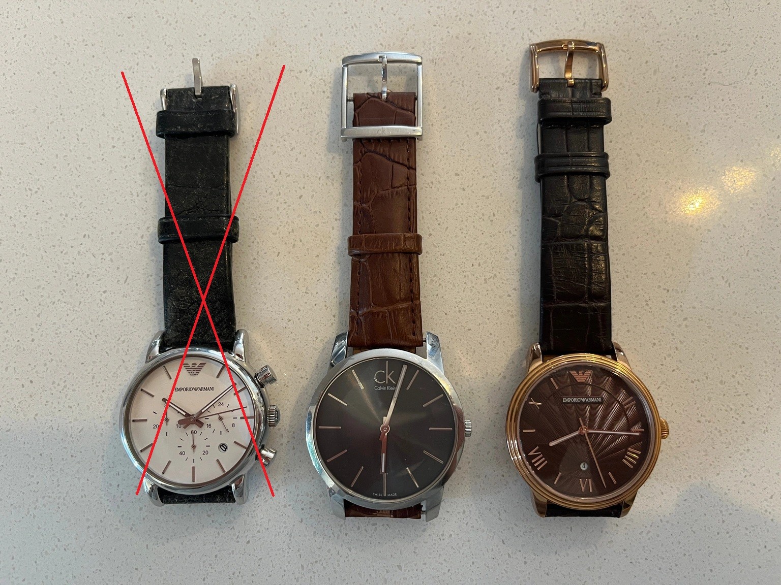 Calvin Klein & Emporio Armani Men's Watches