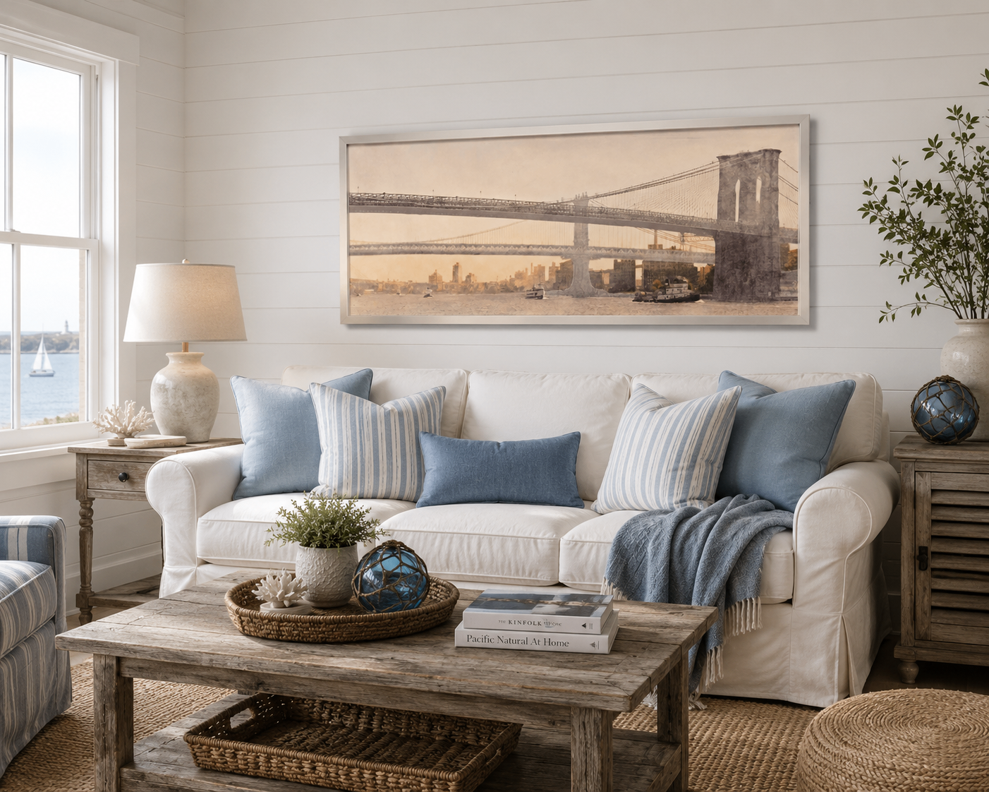Large Framed New York City Bridge Wall Art - photo 3