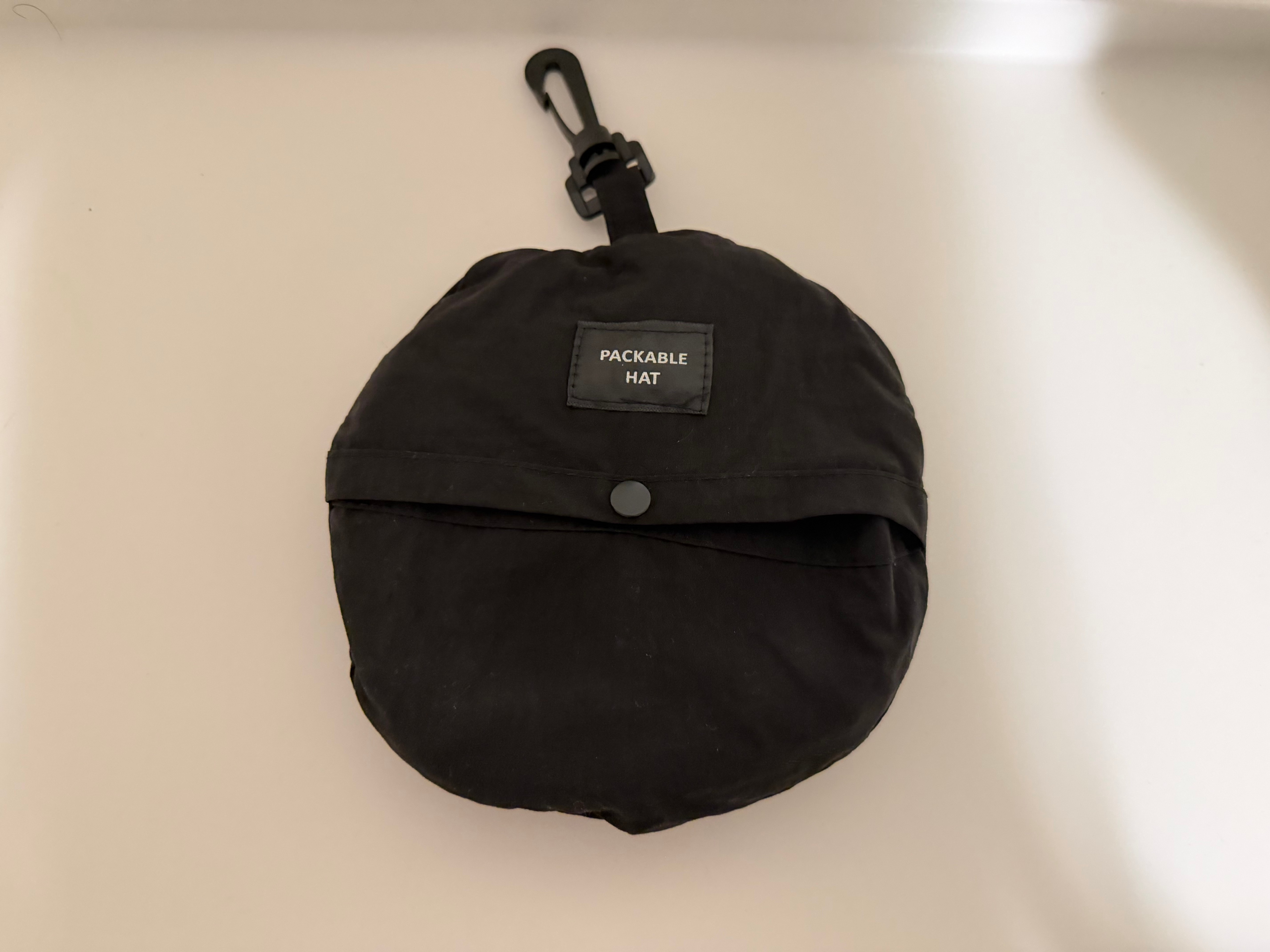 Black Packable Bucket Hat – Adjustable & Foldable - photo 3