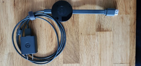 Google Chromecast Streaming Device with Power Adapter