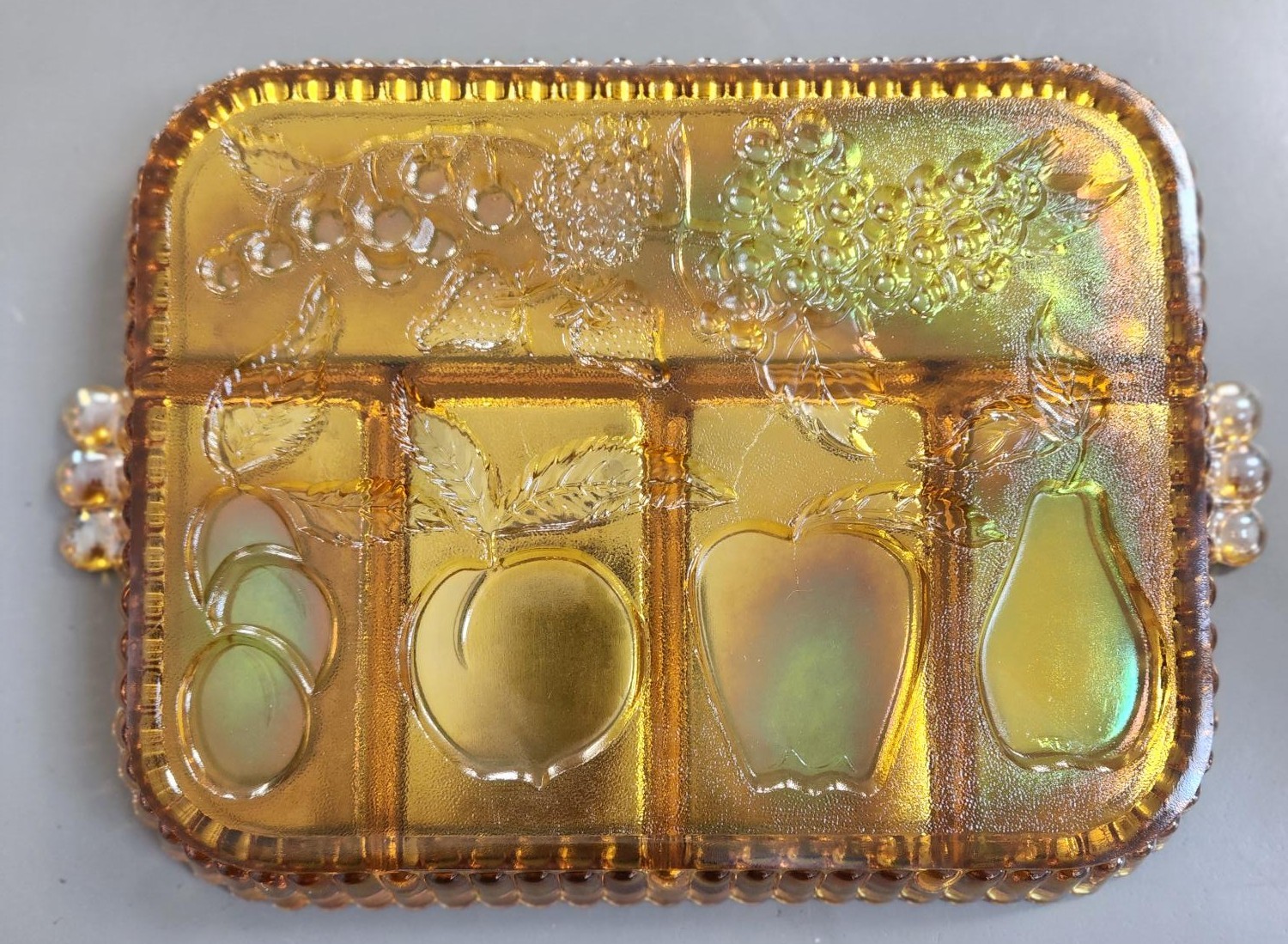 Fall Décor! Indiana Glass 5-Part VINTAGE Relish Tray - photo 2