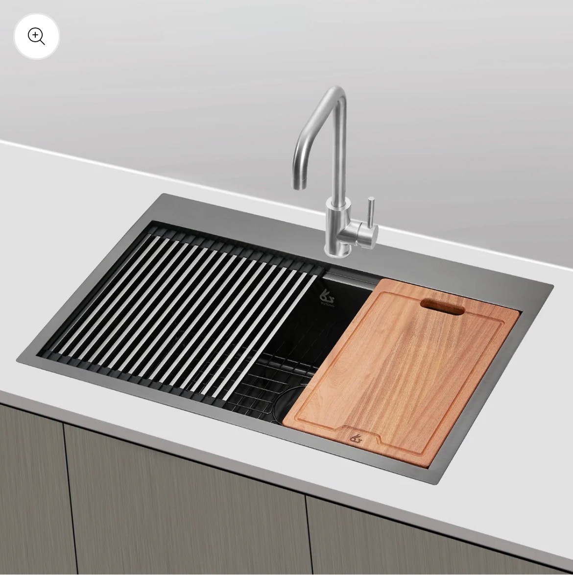 Stainless Steel Topmount/Drop in Kitchen Sink 31"x20" 18 Gauge - photo 3