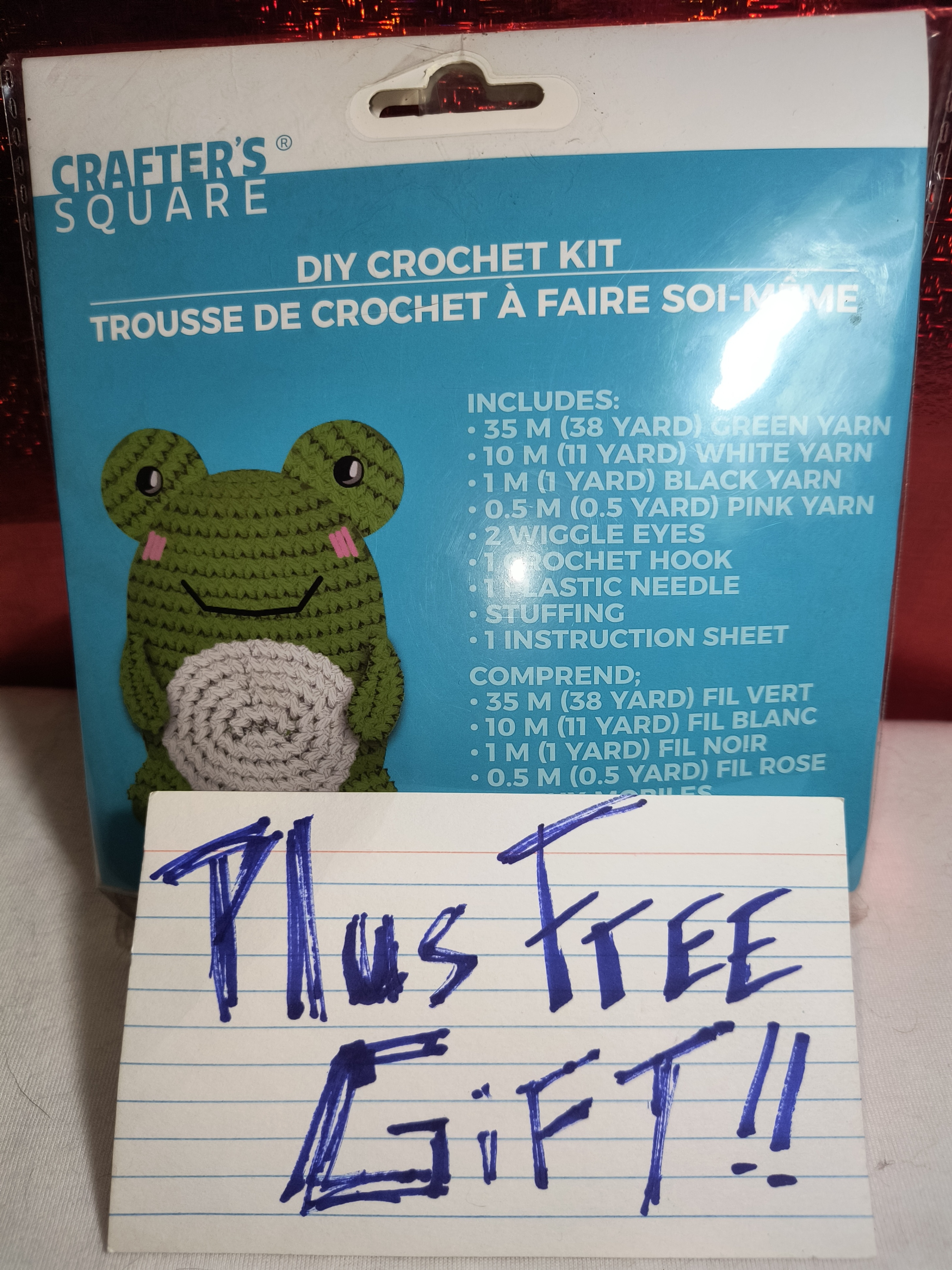 DIY Frog Crochet kit craft set plus free gift!! Crafter's Square - photo 5