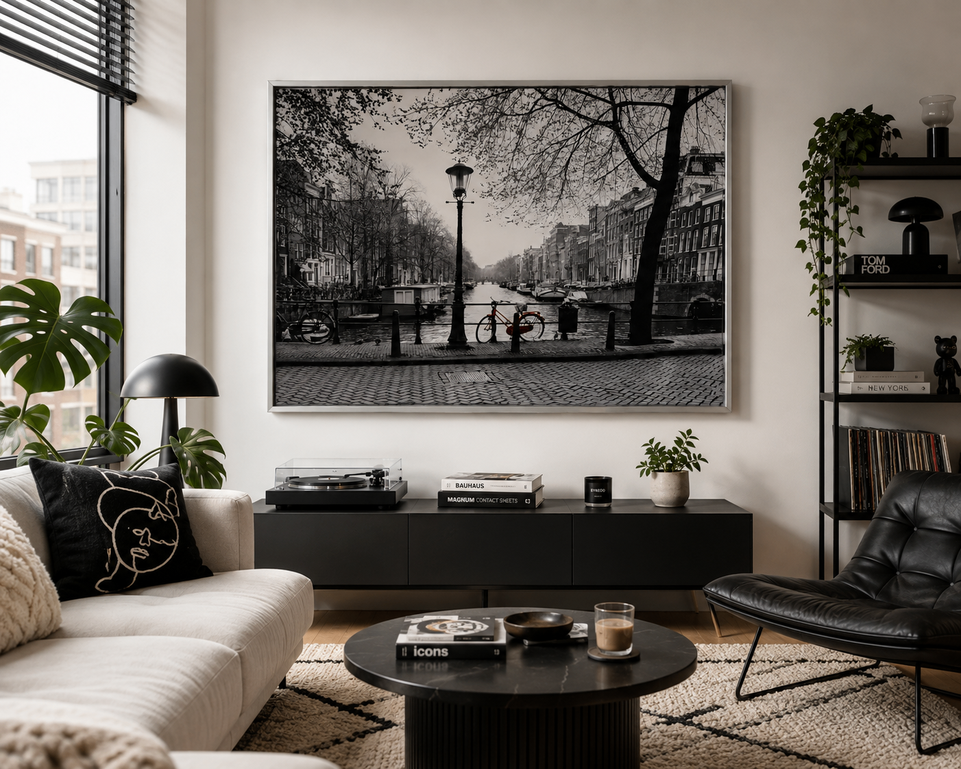 IKEA VILSHULT Amsterdam Framed Wall Art / Canvas - photo 3