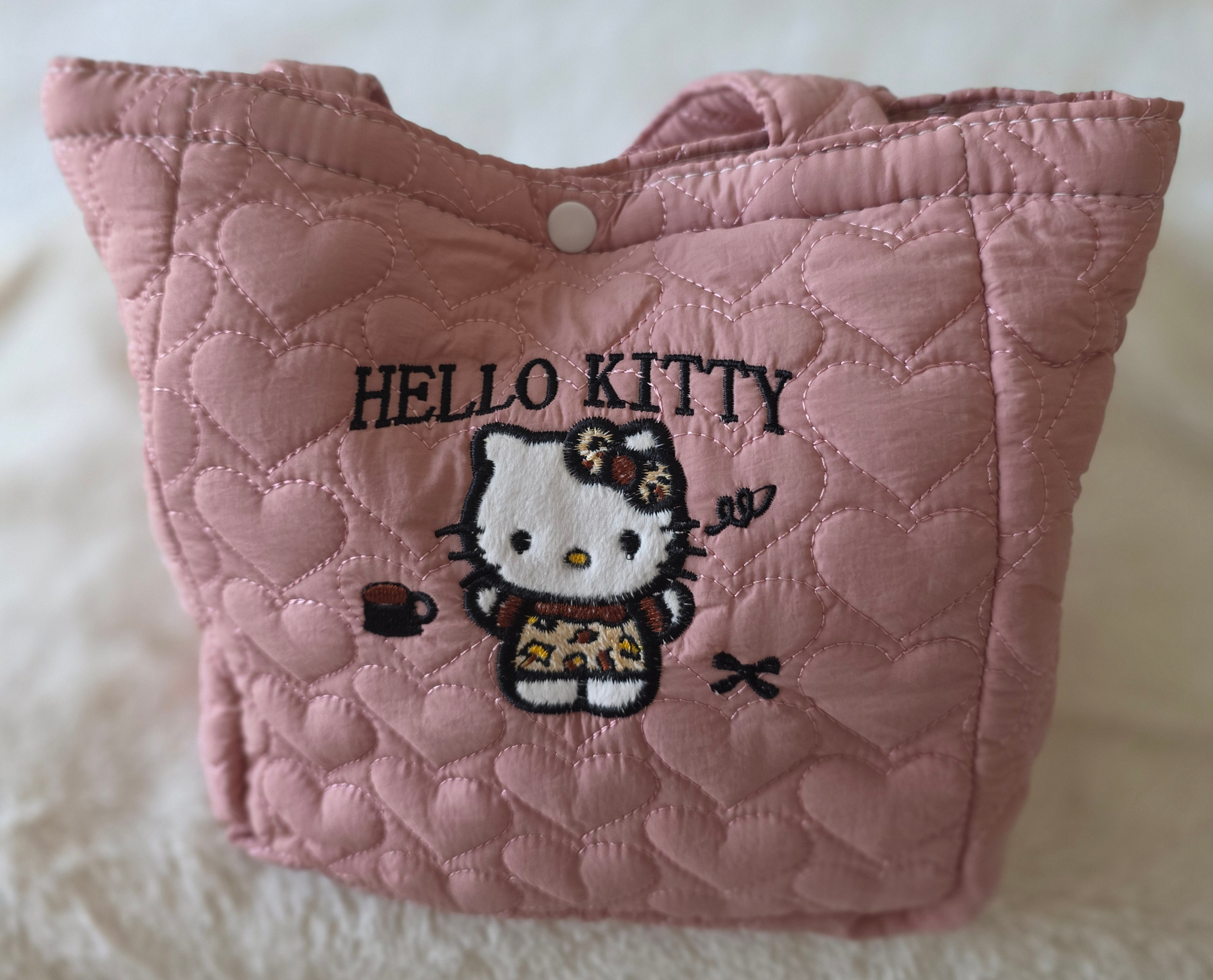 "Hello Kitty" Cute SMALL Pink  Embroidered Tote Bag-BRAND NEW - photo 2