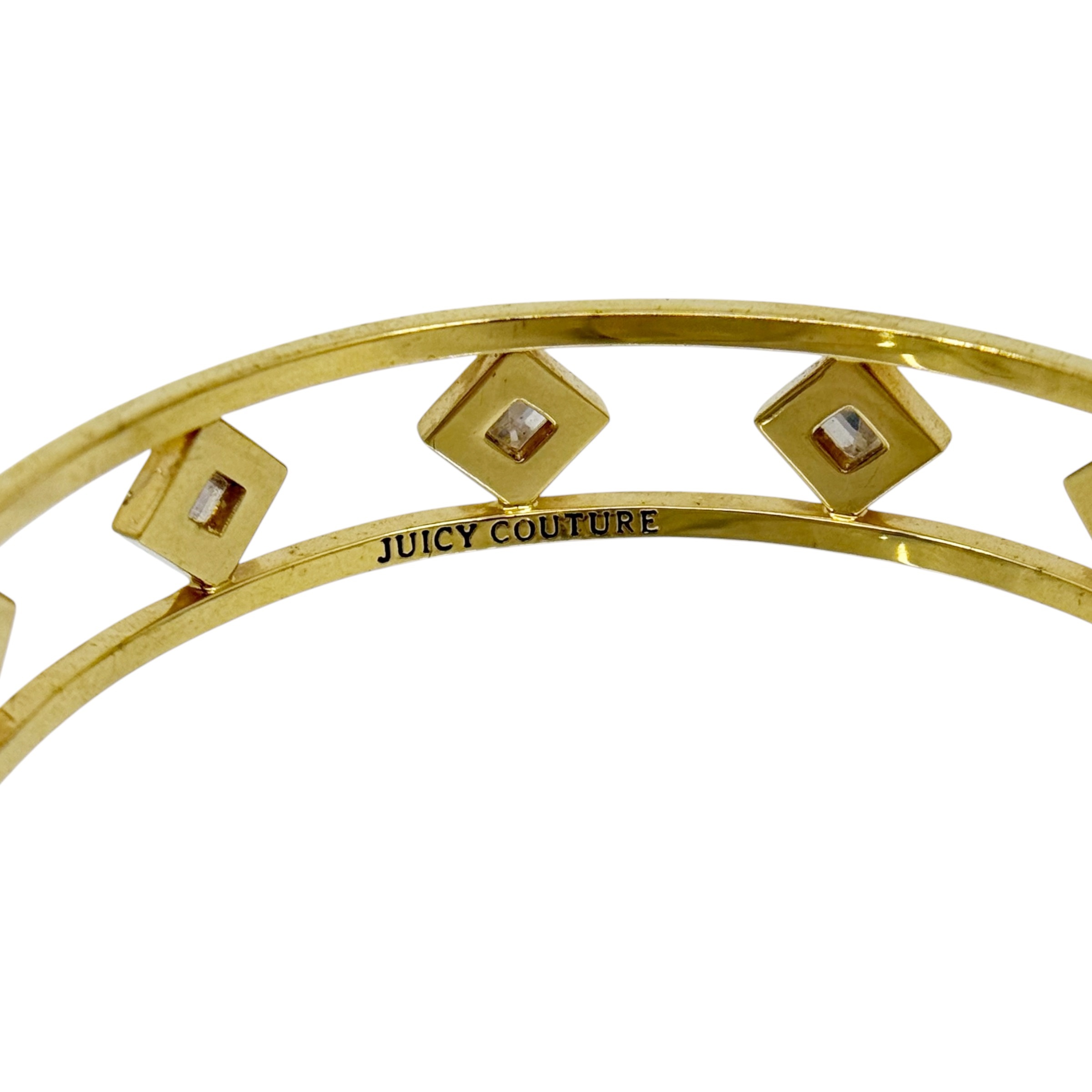 Juicy Couture Gold Tone crystal bangle bracelet - photo 5