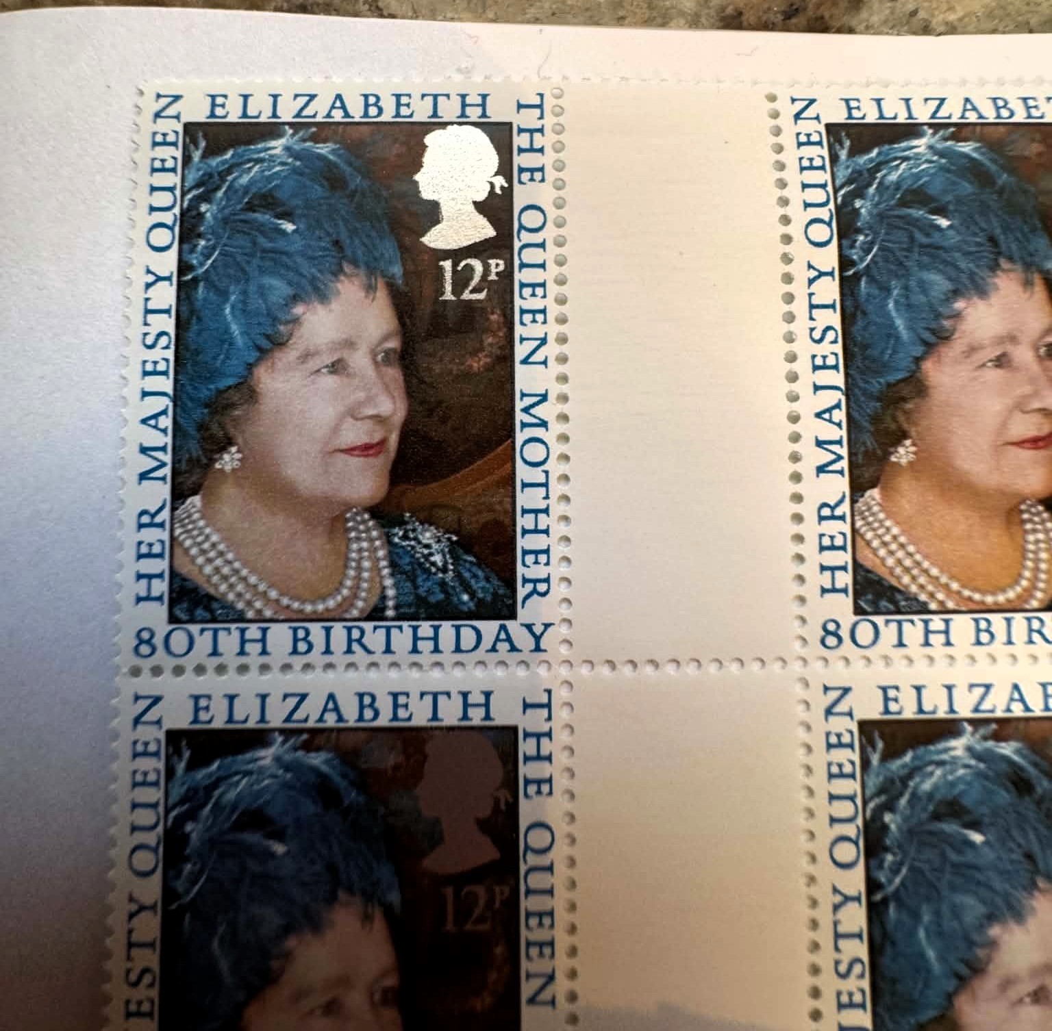 1980 Queen Mother 80th Birthday Stamps x10 /Timbres Reine Mere - photo 4