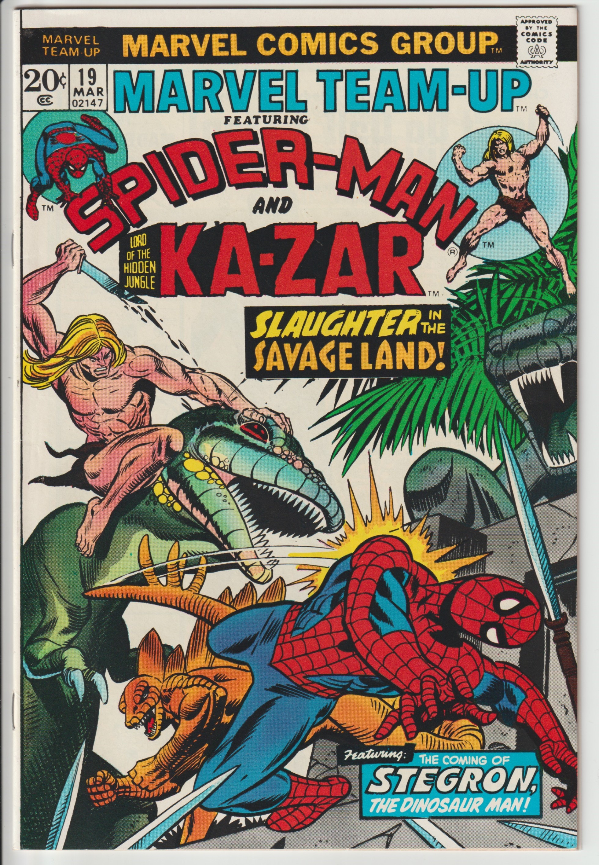 Marvel Team-Up #19 Spider-Man & Ka-Zar Comic Book