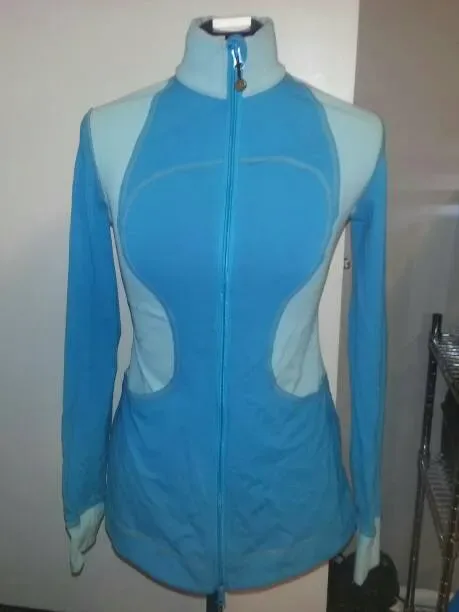 Lululemon Zipped Jumper Size 6 In Excellent Used Condition