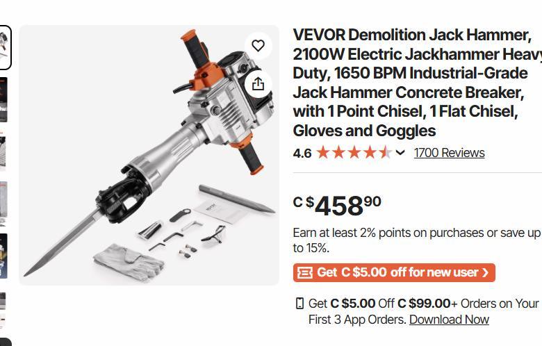 39. LIKE NEW HEAVY DUTY Hammer drill - photo 3
