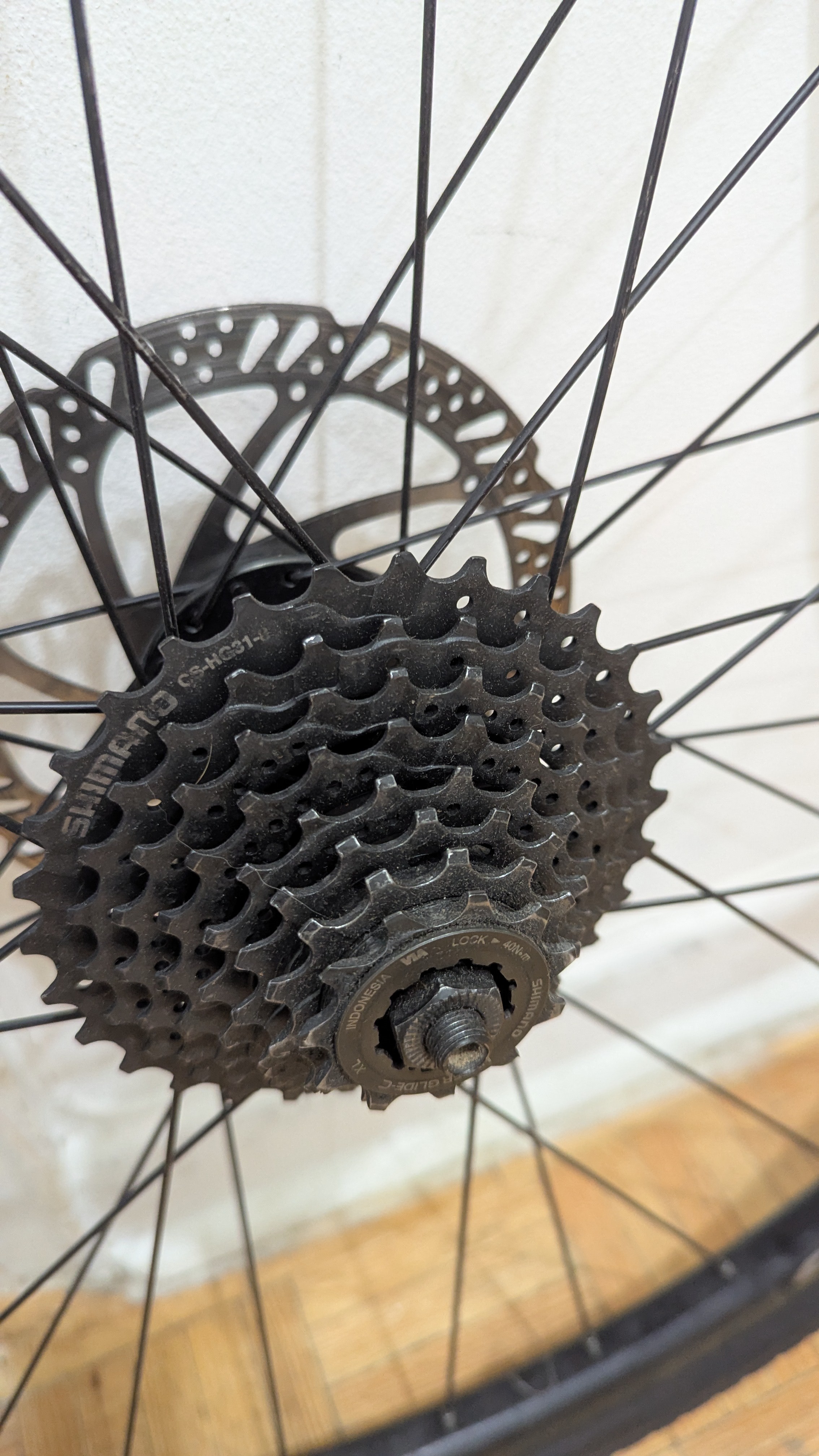 Used 700x42C (42-622) REAR Wheel Bike Bicycle with Disc Brake - photo 3