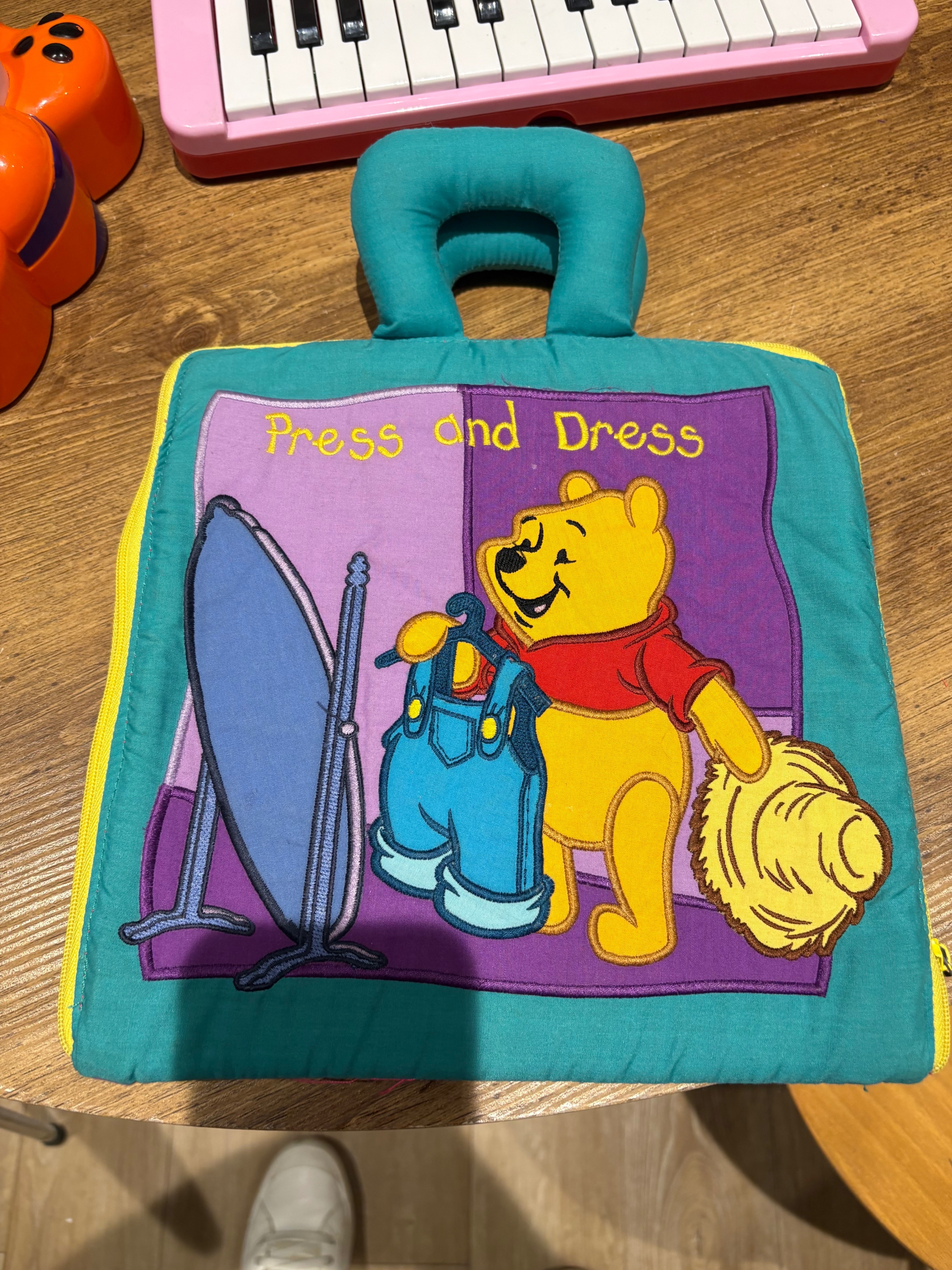 Vintage Disney Winnie the Pooh Press & Dress Activity Toy